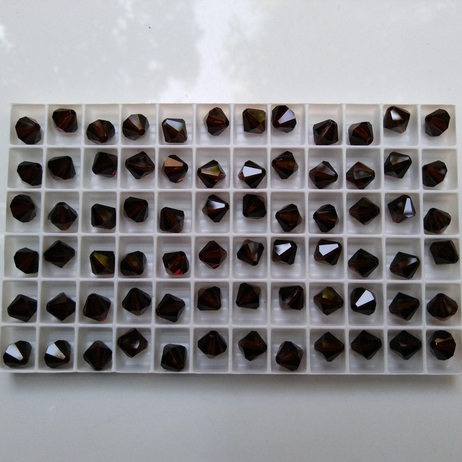 6/8 mm Mocca Swarovski Bicone 12/36/72/144/288 Pieces (286) PREMIUM MATERIALS, Jewlery making beads