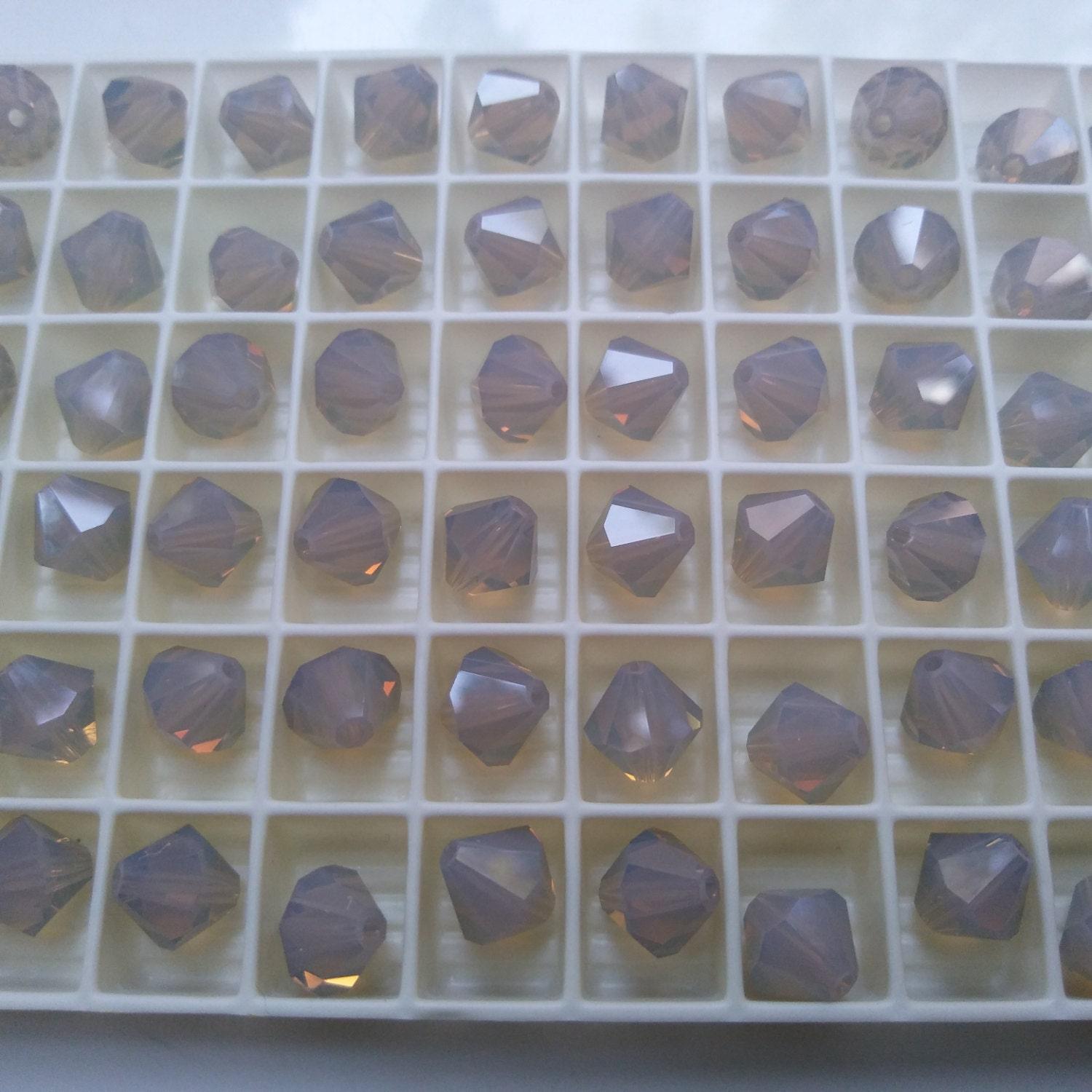 6/8 MM Light Grey Opal Swarovski Bicone beads 6/12/24/36/72/144/288 Pieces (383) PREMIUM MATERIALS, Jewlery making beads