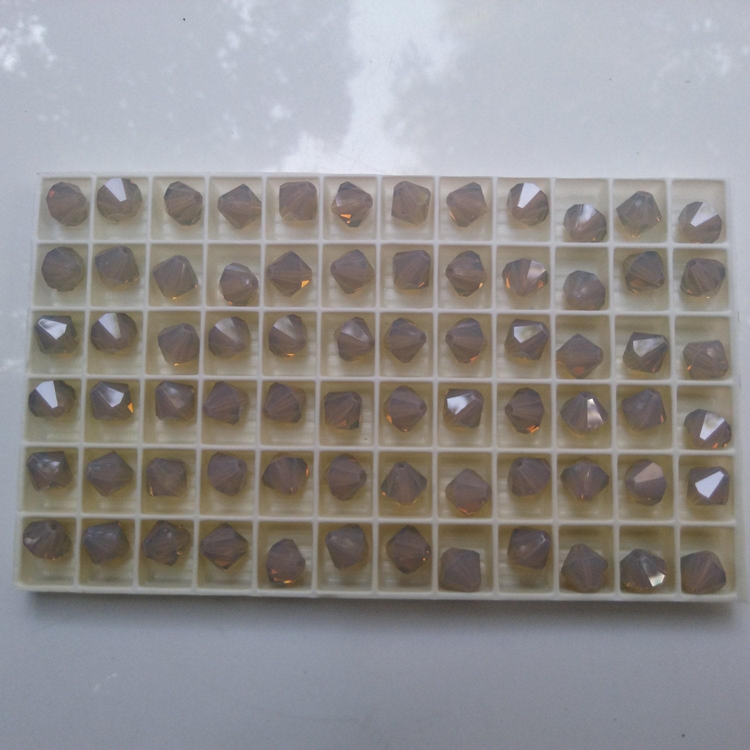 6/8 MM Light Grey Opal Swarovski Bicone beads 6/12/24/36/72/144/288 Pieces (383) PREMIUM MATERIALS, Jewlery making beads