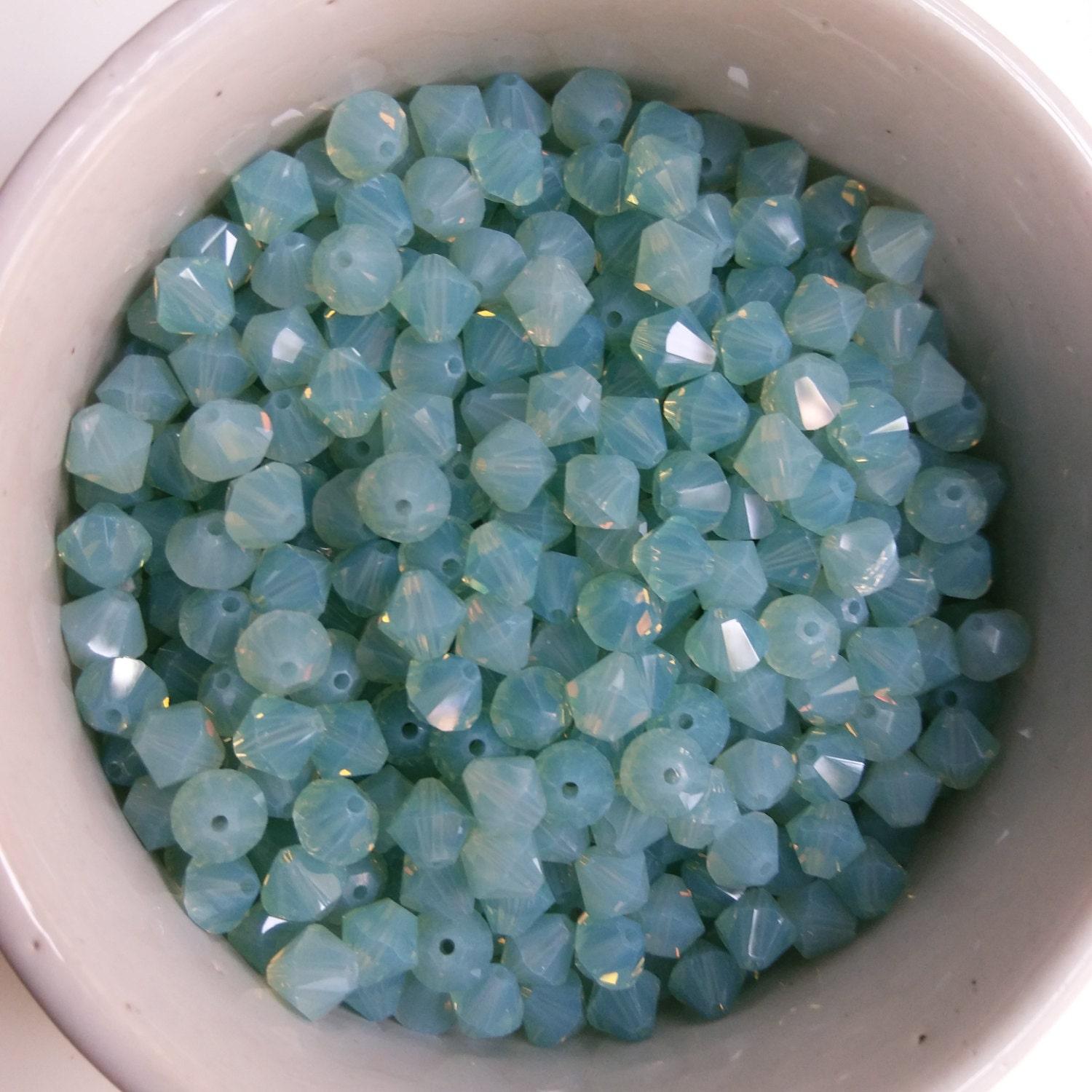 6/8 MM Pacific Opal Swarovski Bicone Beads 12/24/36/72/144/288 Pieces (390) Jewelry making