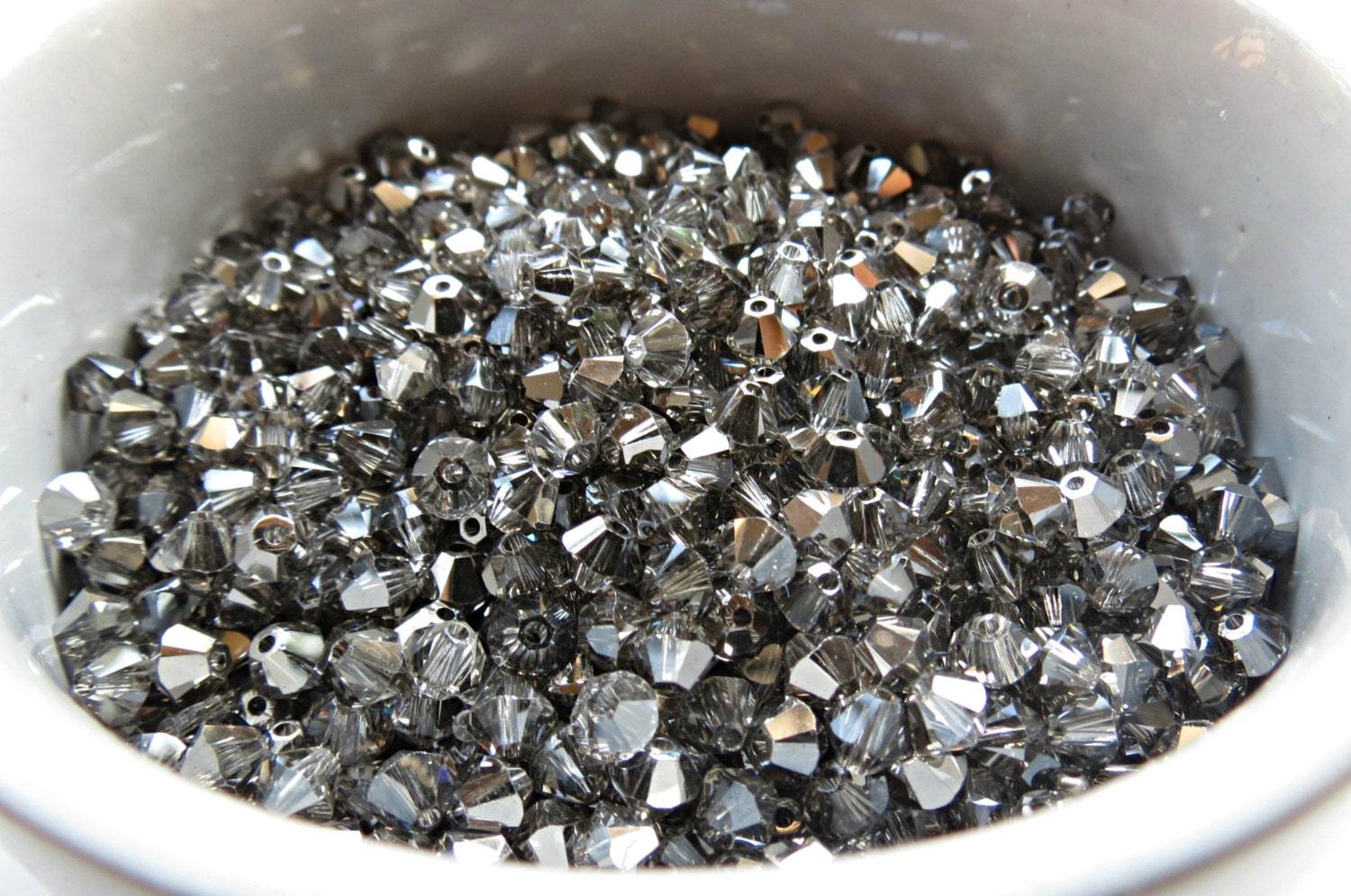 Crystal Silver Night (3mm) Swarovski Bicone 36/72/144/432/720 Pieces Jewelry findings, embroidery materials, jewelry making, rare beads