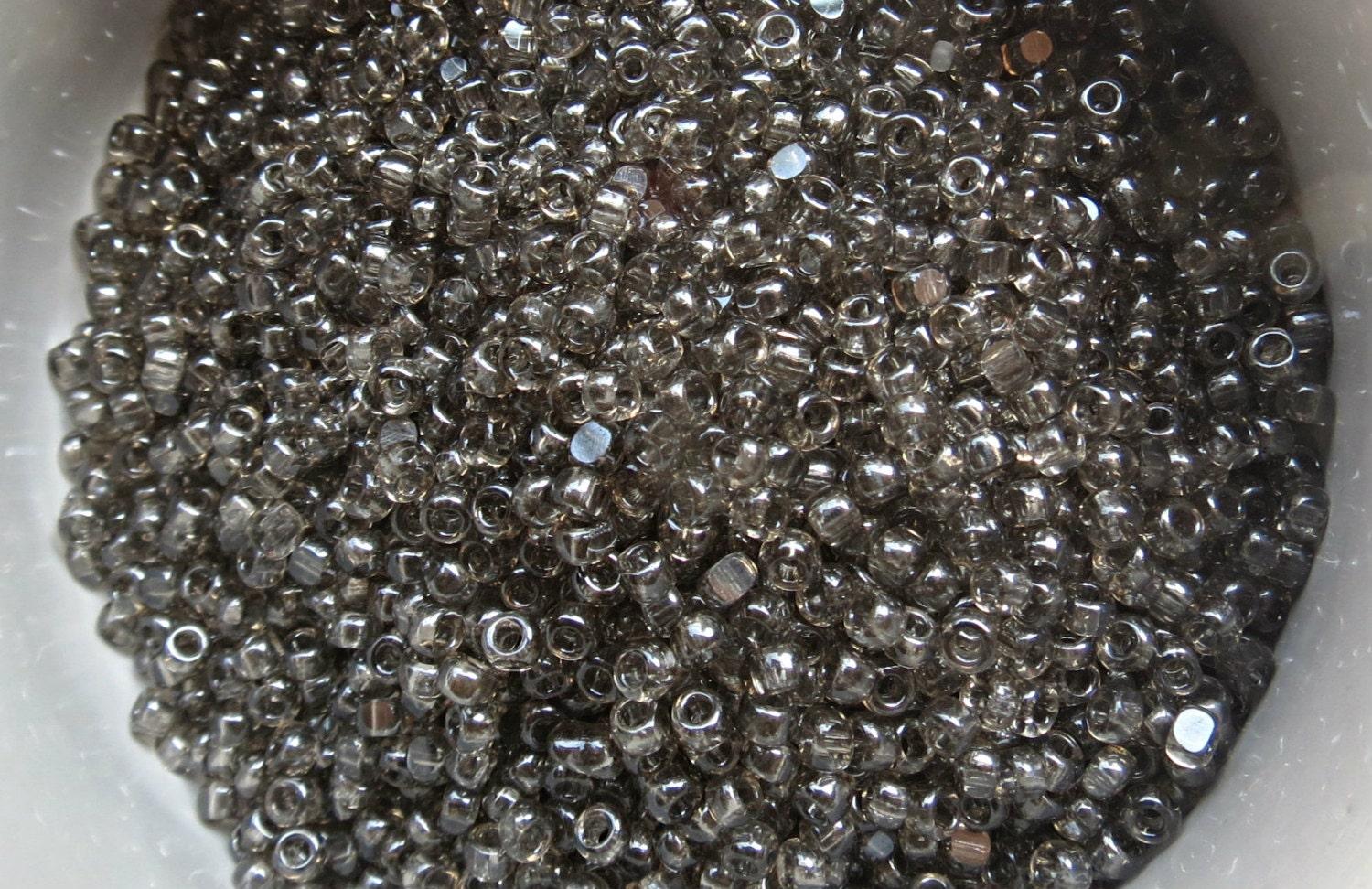 8/0 Charlotte Cut Beads, Crystal Satin 10/20/50/250/500 Grams glass beads, jewelry supply, vintage findings, craft supply, rare materials