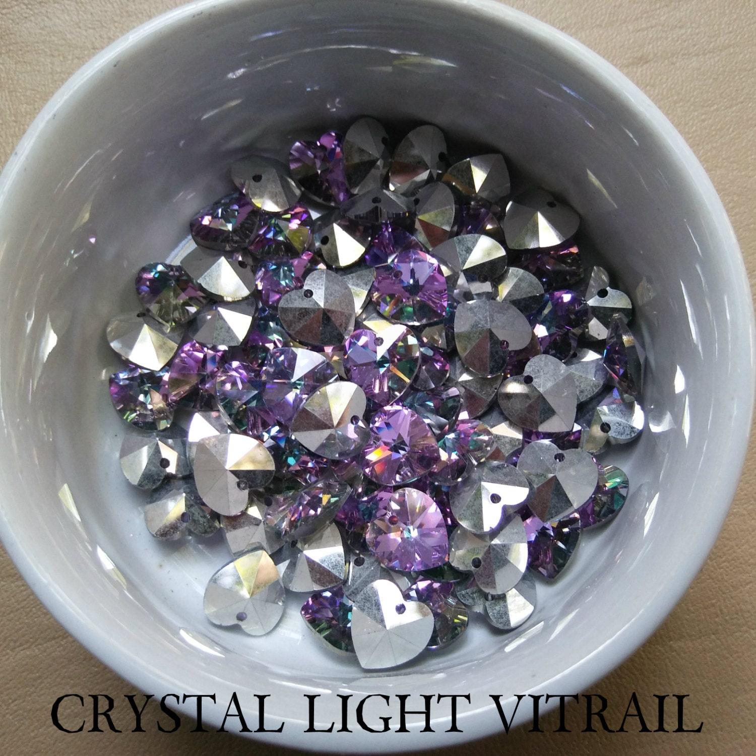 Swarovski 6202 Crystal Heart Pendants 10.3x10mm 3/12 Pieces
