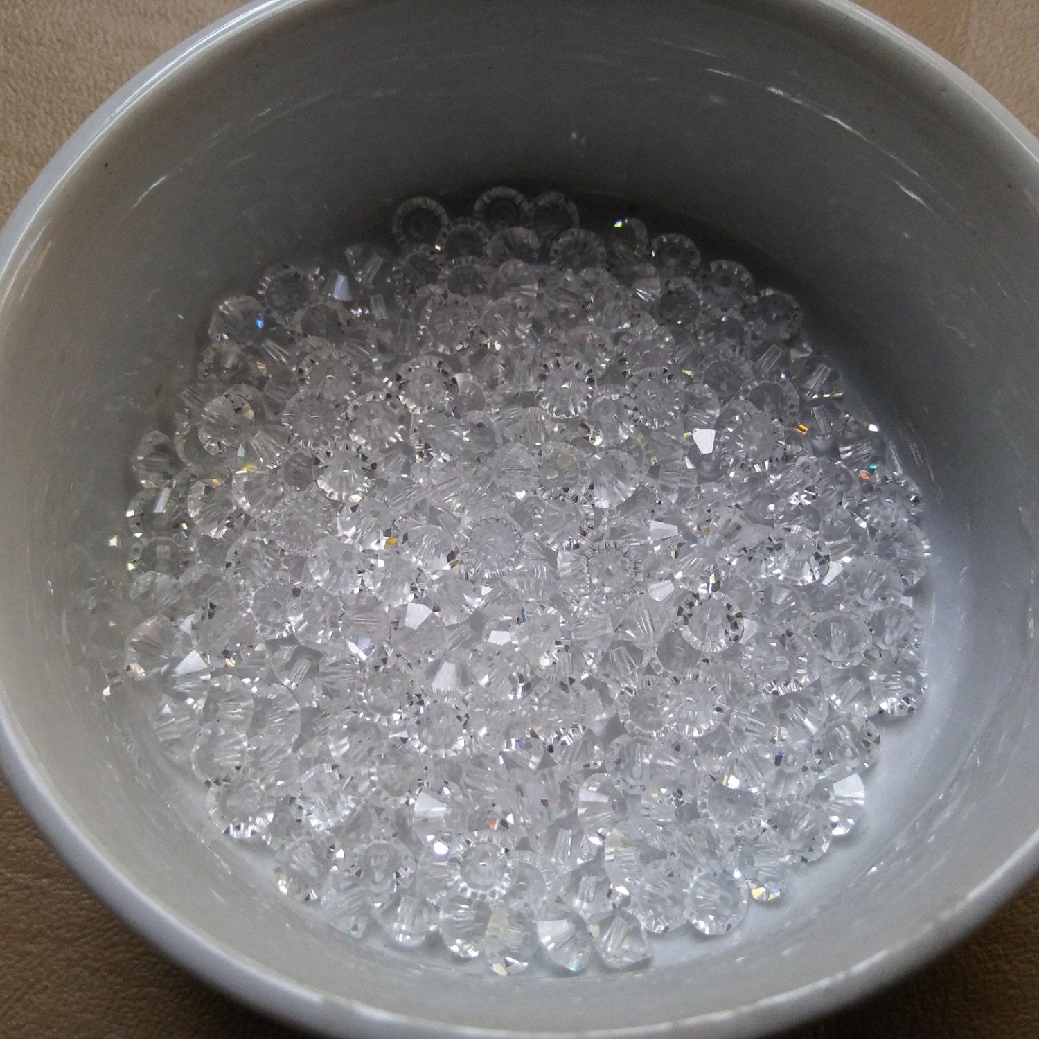 5x3mm Crystal Preciosa Flat Bicone Beads 20/72/144/432/1000 Pieces vintage premium beads, wedding embellishments, jewelry making beads