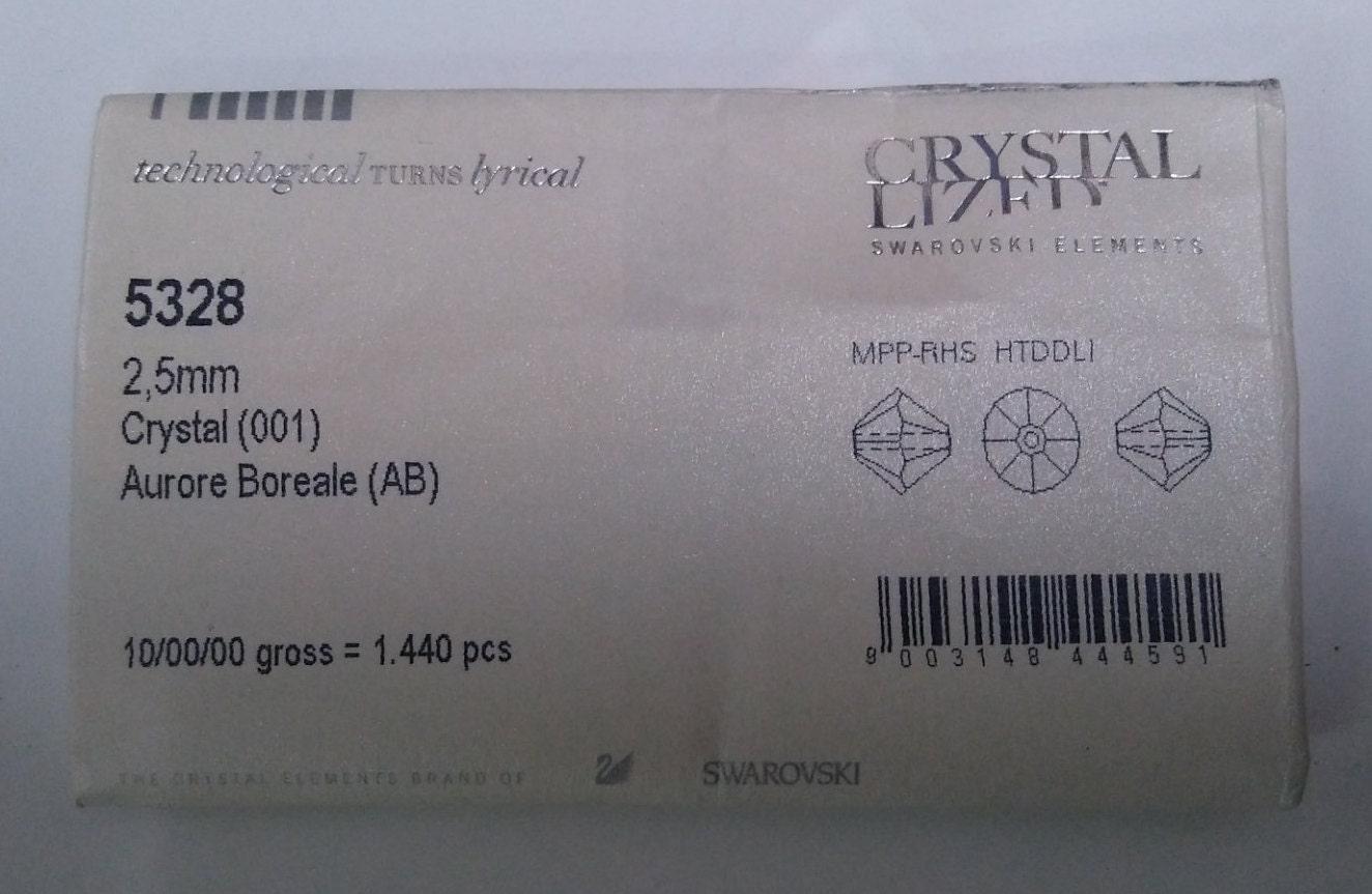 2.5mm Crystal Aurore Boreale Swarovski Bicone Xillion 36/72/144/432/720 Pieces 5328 jewelry making, wedding decorations, rare findings