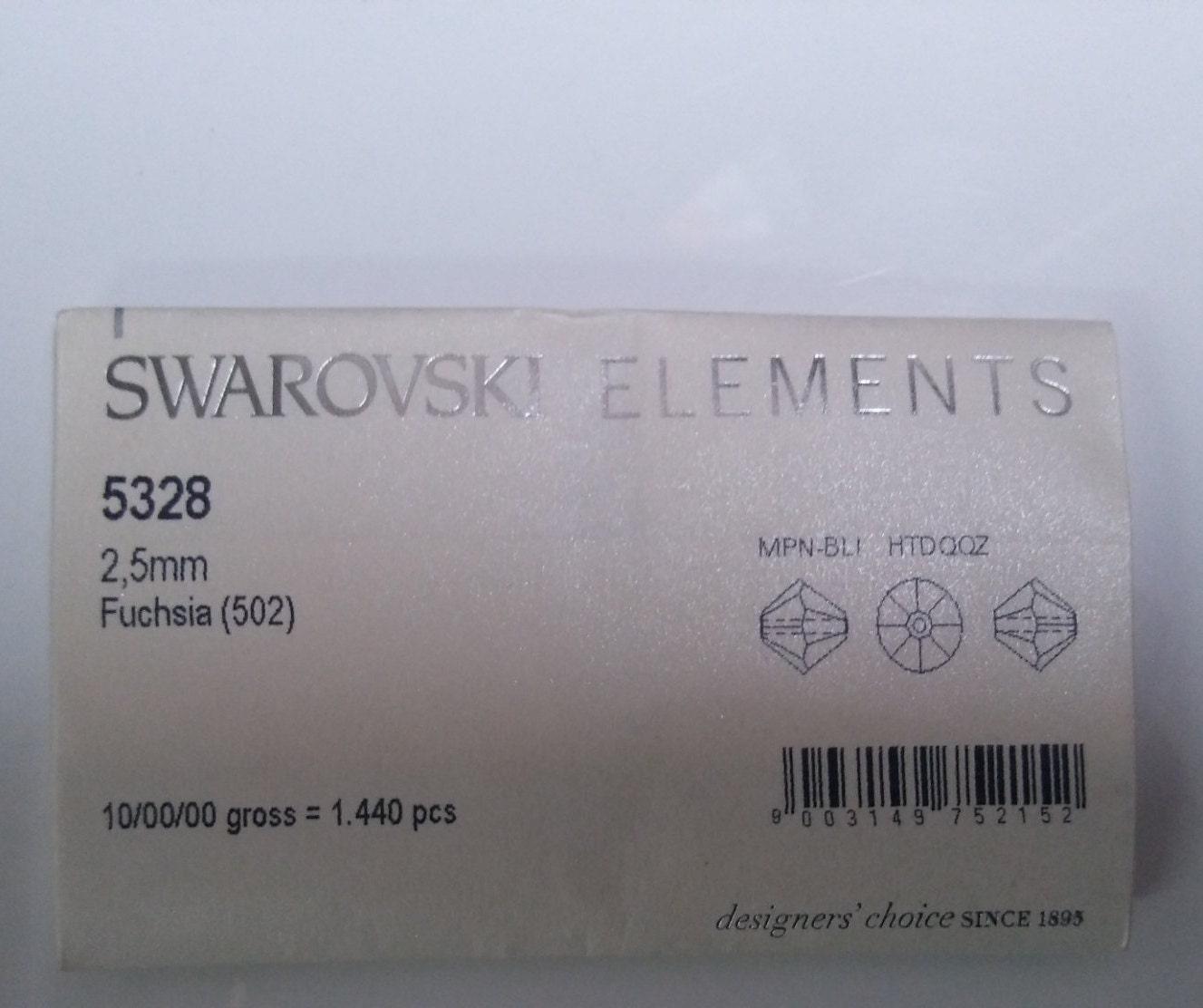 2.5mm Fuchsia Swarovski Bicone 36/72/144/432/1000 Pieces (502) Jewelry making beads