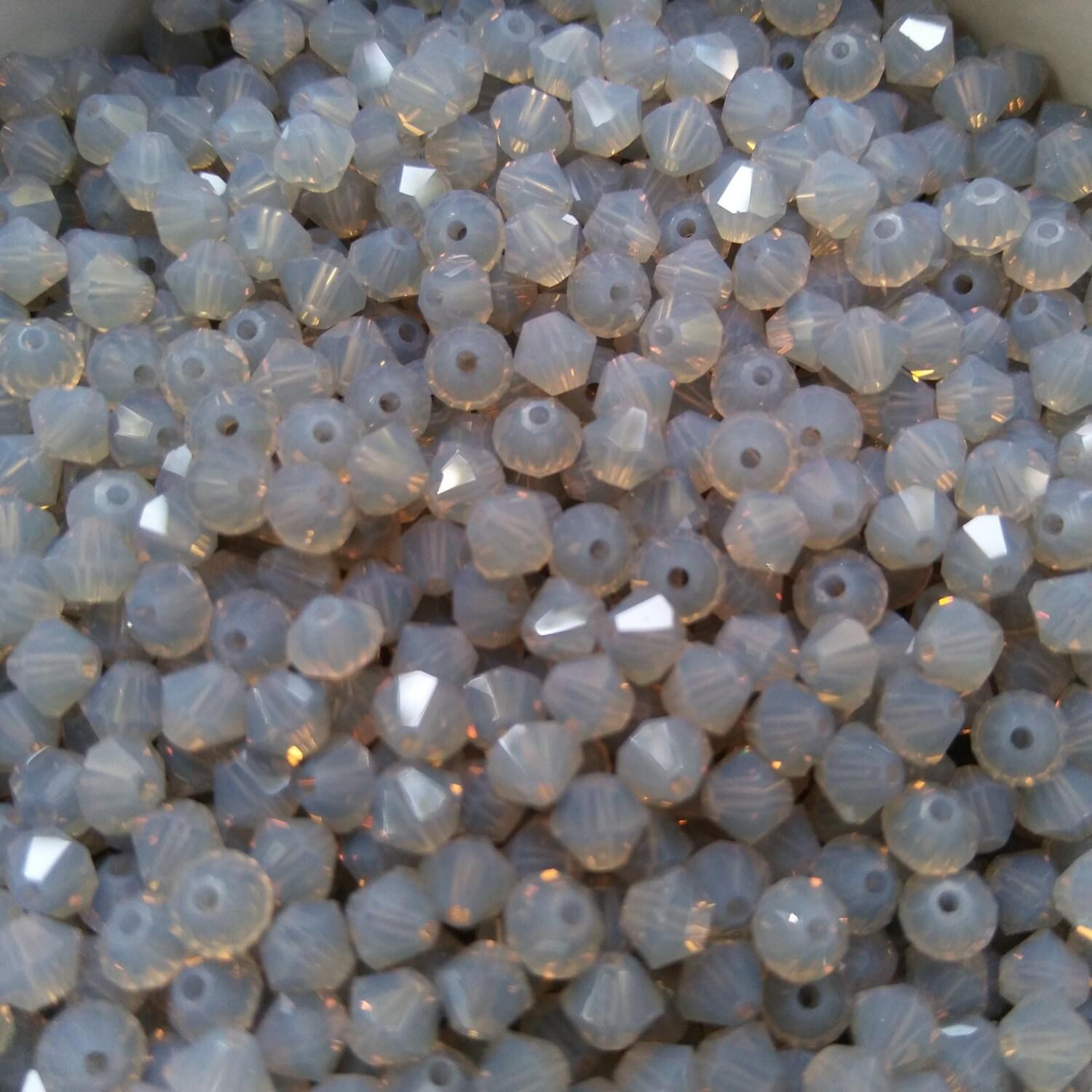 3mm Light Grey Opal Swarovski Bicone beads 36/72/144/432/720 Pieces (383) Jewelry findings, embroidery materials, jewelry making, rare beads