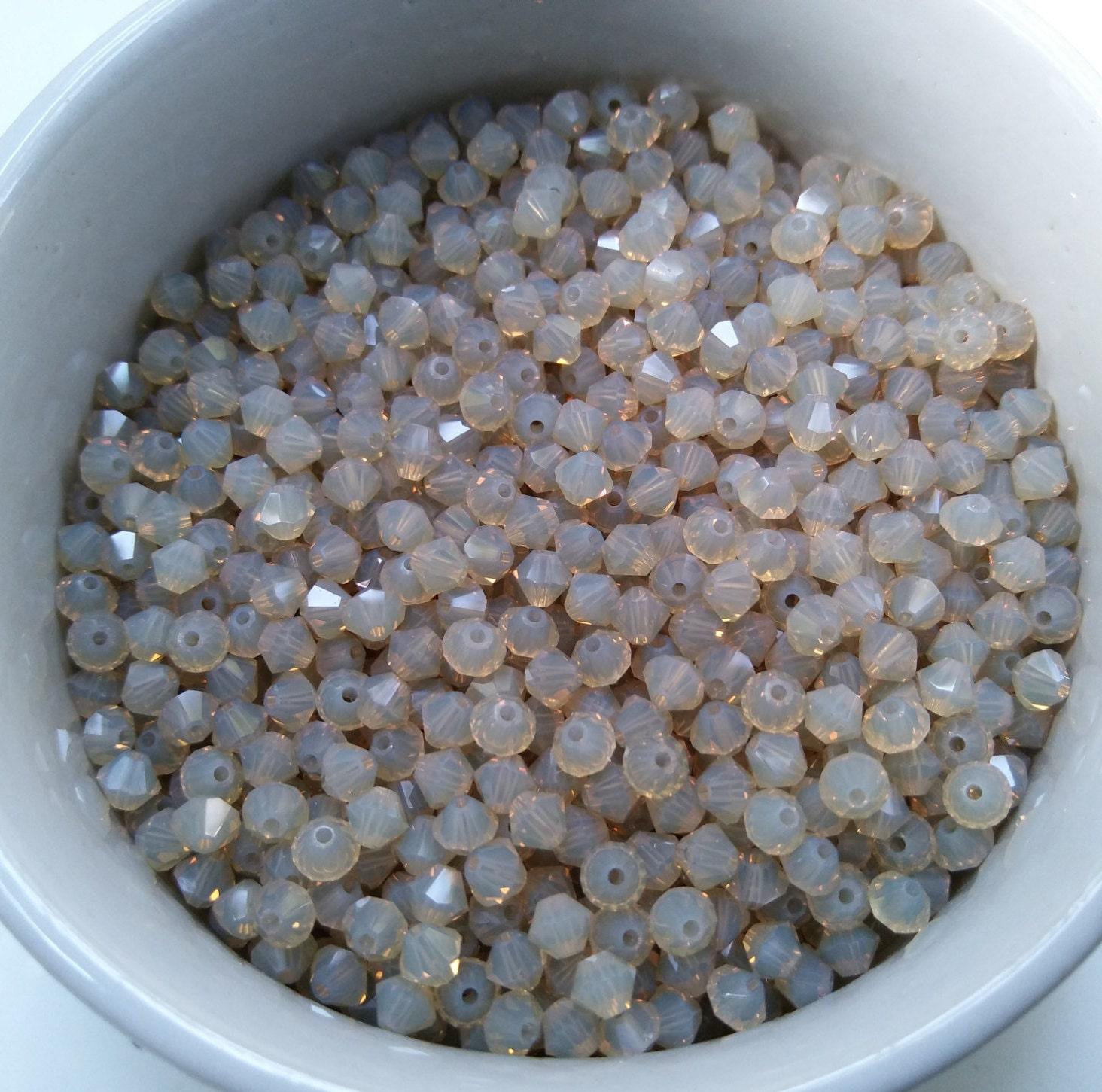 6mm Sand Opal Swarovski Bicone beads 20 Gross (2880 Pieces) (287) gemstone beads, jewelry making beads, embroidery materials, jewelry supply