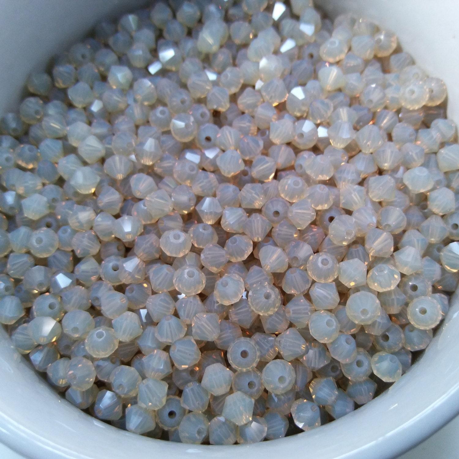 6mm Sand Opal Swarovski Bicone beads 20 Gross (2880 Pieces) (287) gemstone beads, jewelry making beads, embroidery materials, jewelry supply