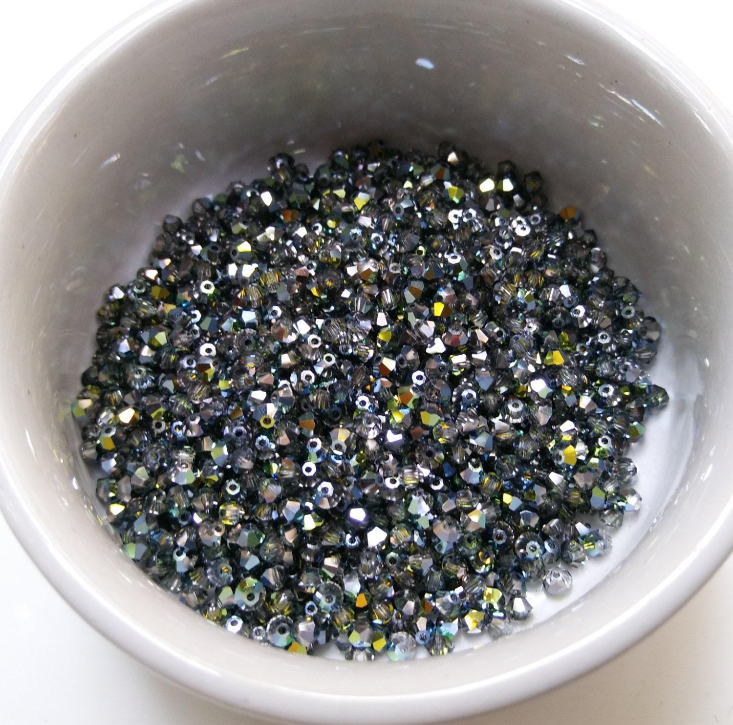 3mm Crystal Sahara Swarovski Bicone Cuts 36/72/144/432/720 Pieces Jewelry findings, embroidery materials, jewelry making, craft supplies