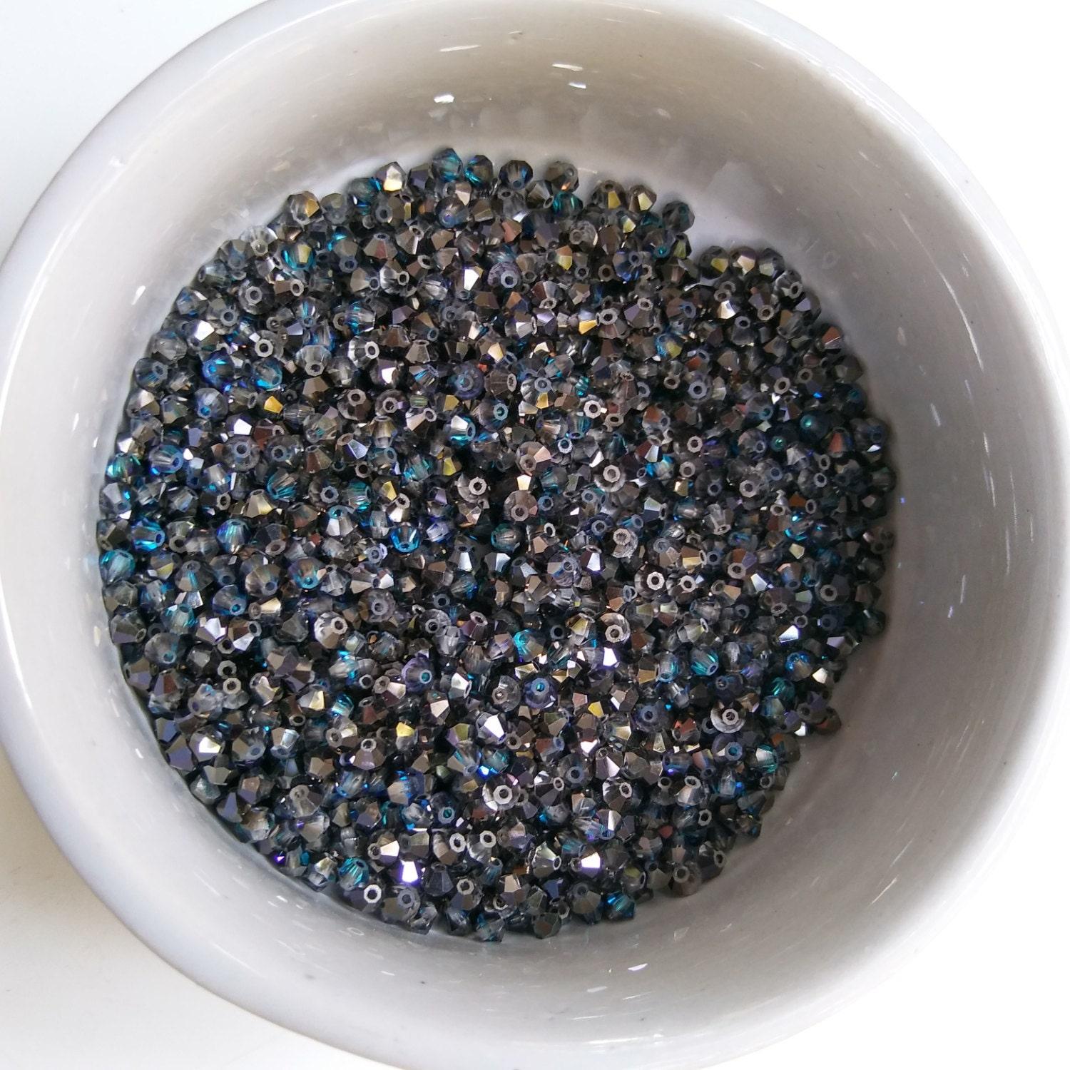 3mm Crystal Bermuda blue Swarovski Bicone Cuts 36/72/144/432/720 Pieces Jewelry findings, embroidery materials, jewelry making, craft