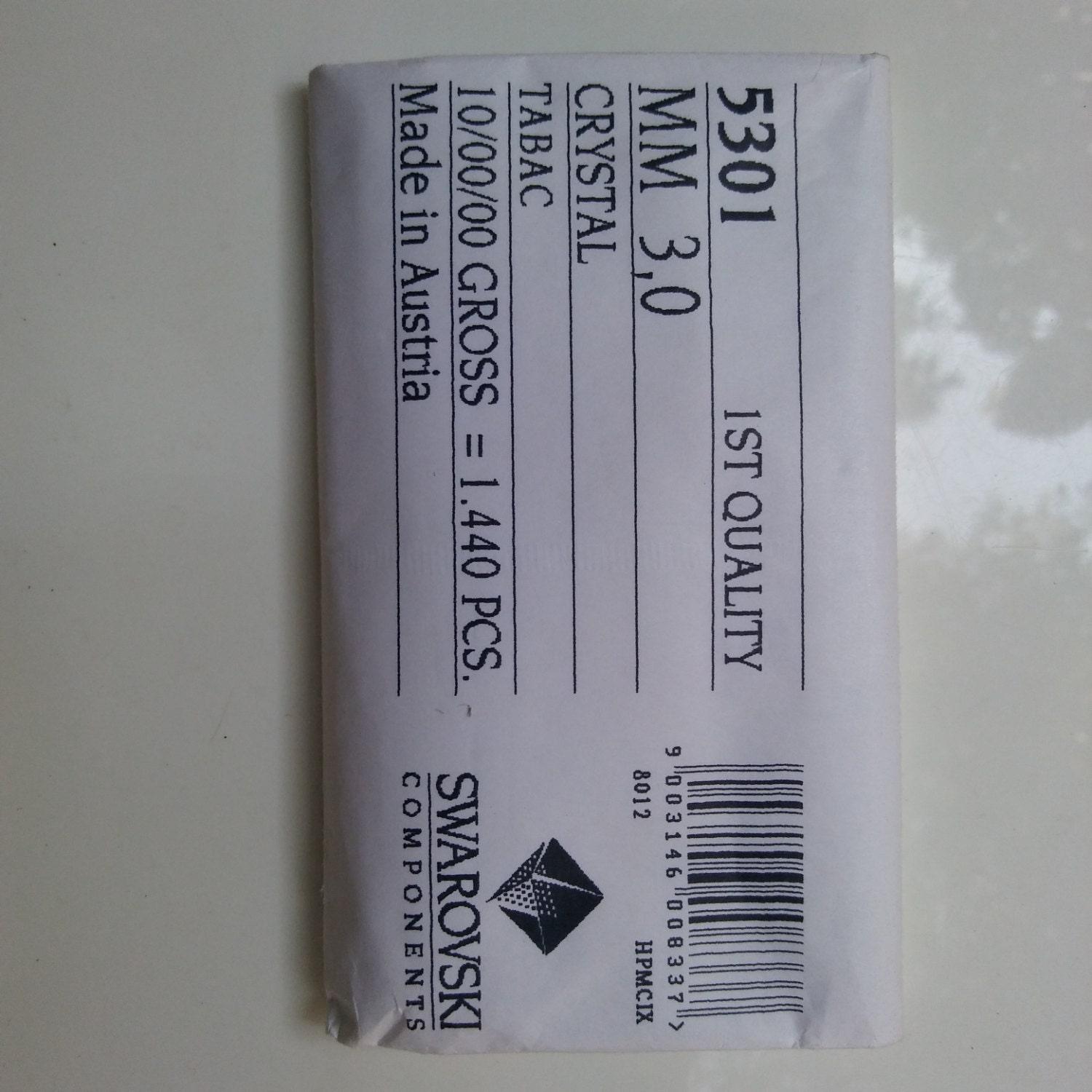 3mm Crystal Tabac Swarovski Bicone Cuts 36/72/144/432/720 Pieces Jewelry findings, embroidery materials, jewelry making, craft supplies