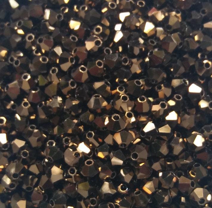 6mm Swarovski Crystal Dorado 2X FC Bicones Beads 12/36/72/144/288 Pieces jewelry supplies, vintage findings, embroidery materials, premium