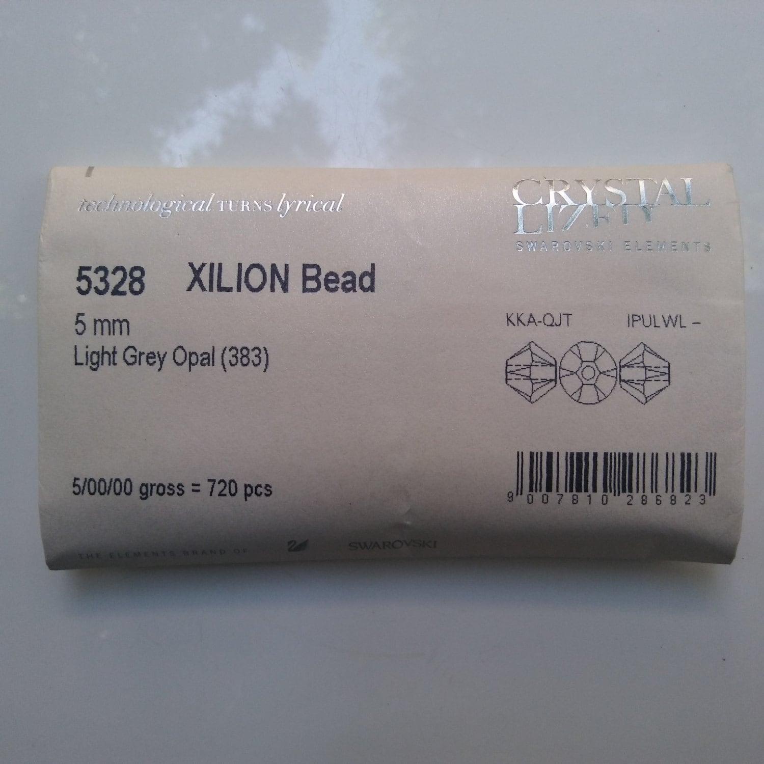 4/5mm Light Grey Opal Swarovski Bicone Beads 12/36/72/144/432/720 Pieces (383) jewelry supplies, embroidery materials