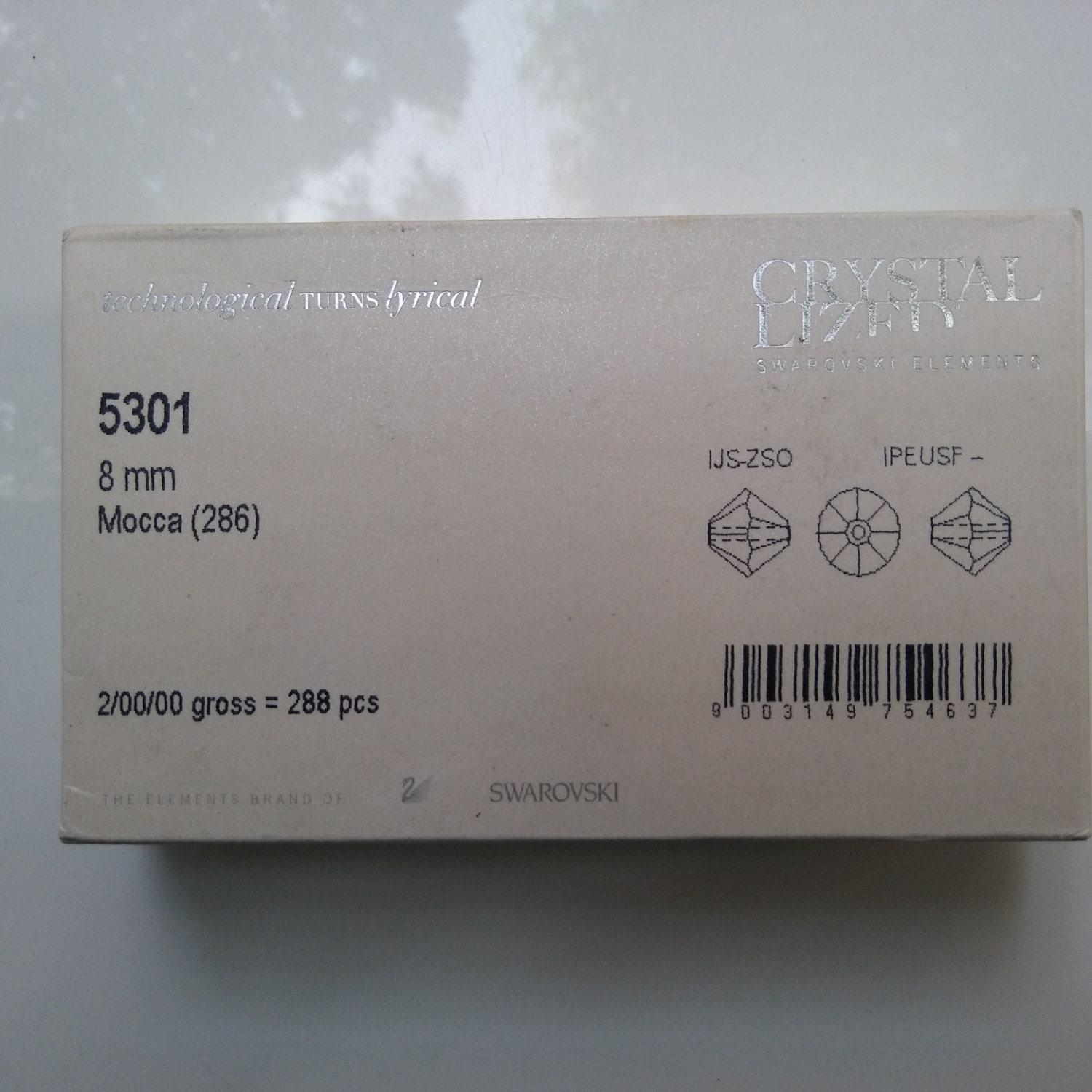 6/8 mm Mocca Swarovski Bicone 12/36/72/144/288 Pieces (286) PREMIUM MATERIALS, Jewlery making beads