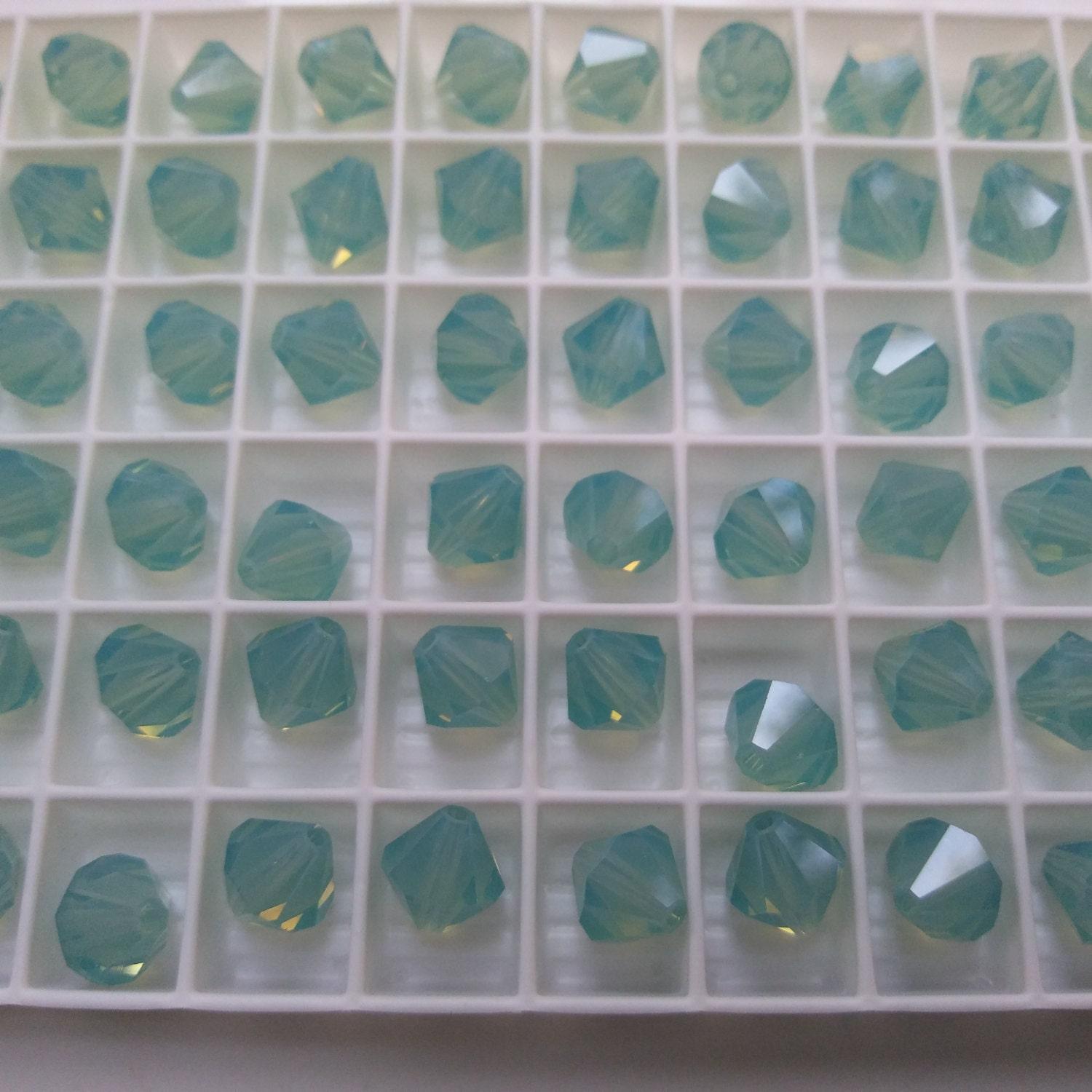 6/8 MM Pacific Opal Swarovski Bicone Beads 12/24/36/72/144/288 Pieces (390) Jewelry making