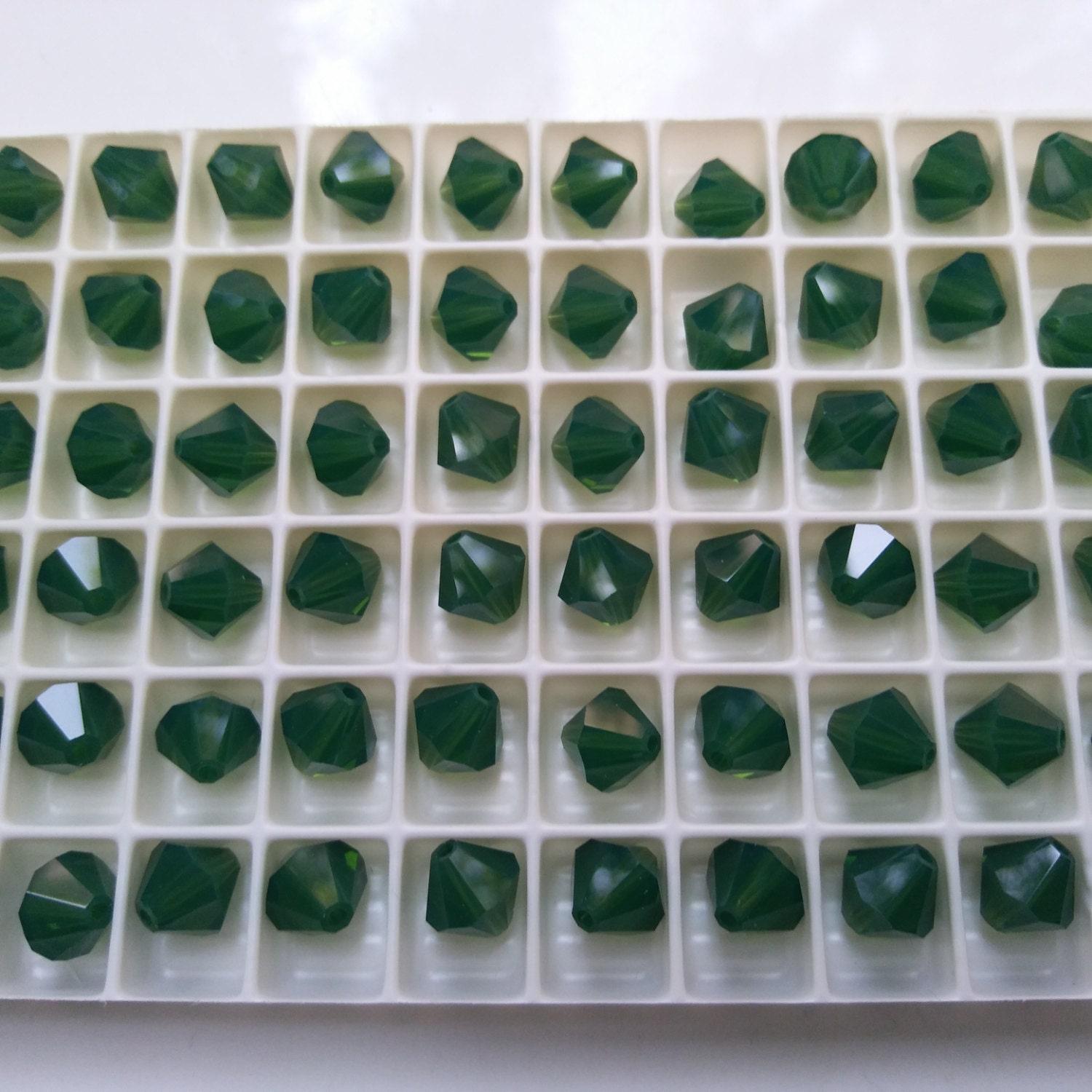 8 MM Palace Green Opal Swarovski Bicone beads Cuts 6/24/72/144 Pieces (393) PREMIUM MATERIALS, Jewlery making beads