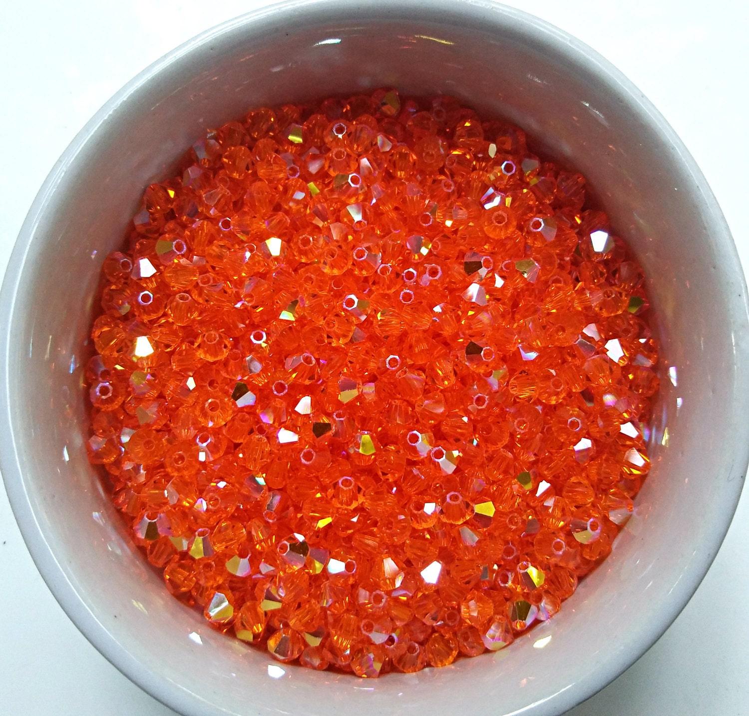 Swarovski (3/4mm) Sun AB Bicones rainbow beads 36/72/144/432/720 Pieces Jewelry making rainbow beads, embroidery materials, couture