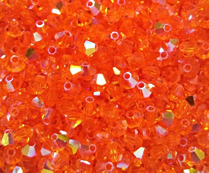 Swarovski (3/4mm) Sun AB Bicones rainbow beads 36/72/144/432/720 Pieces Jewelry making rainbow beads, embroidery materials, couture