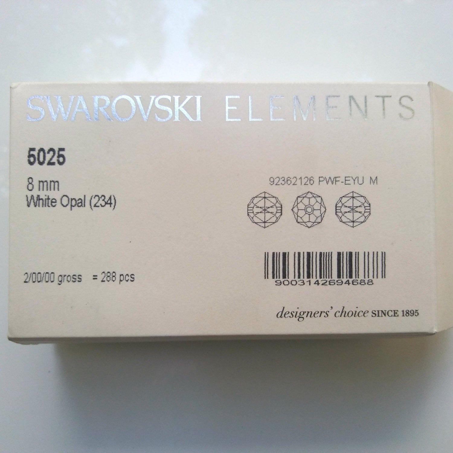 Swarovski 5025 8mm Round Faceted Bead 2/6/12/36/72/144 Pieces (4 Colours) jewelry making beads
