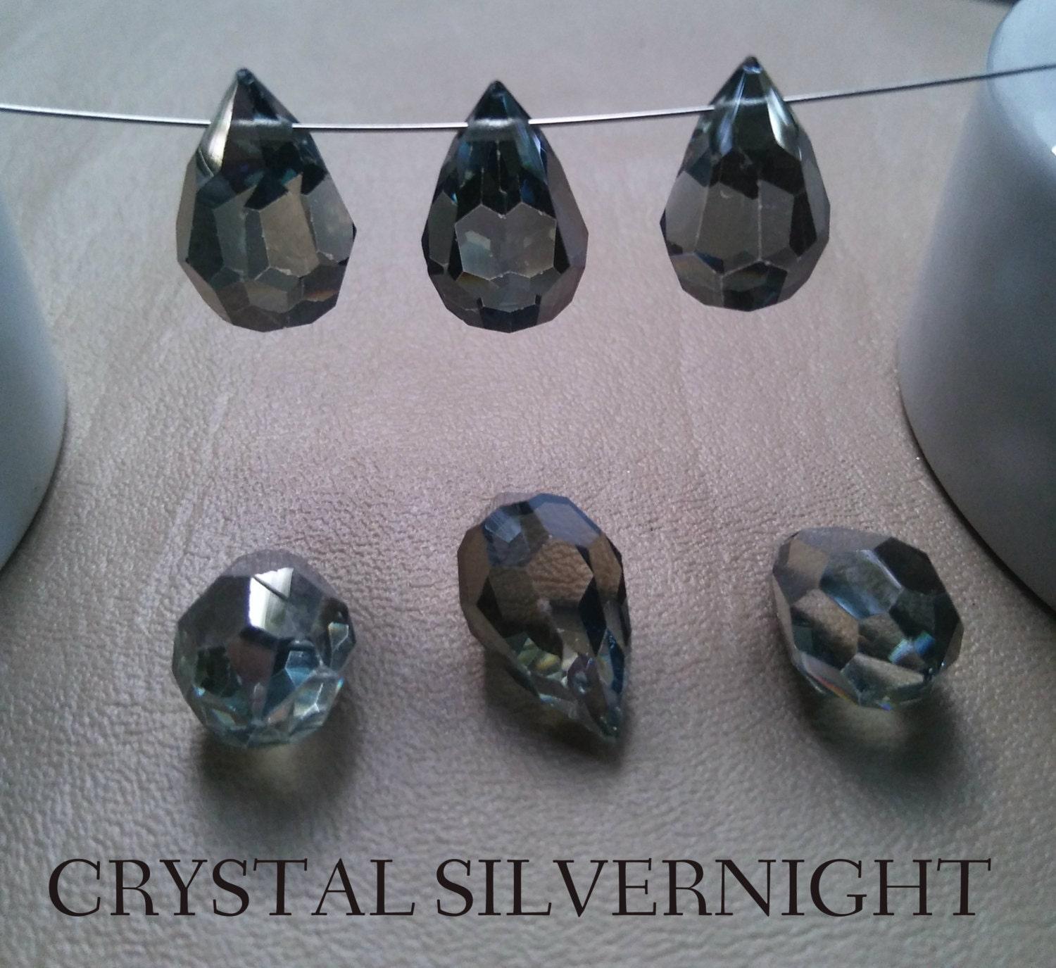 Vintage Swarovski crystal Drops 12 x 20 MM Fancy Crystal drops 1/5 Pieces vintage premium findings, jewlery making, earring findings, drops