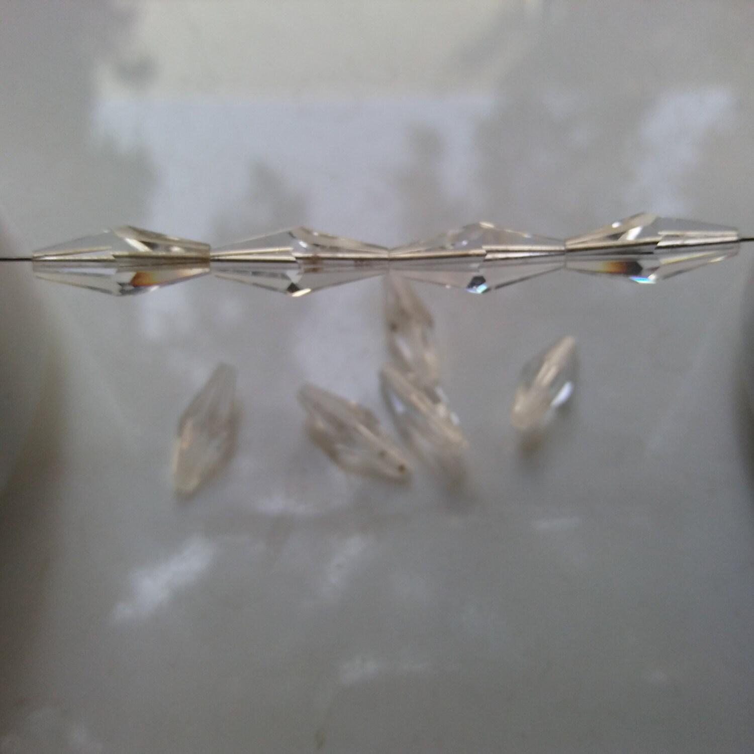 Swarovski 5205 15x6mm Elongated Bicone 12/72 Pieces jewelry making beads PREMIUM MATERIALS