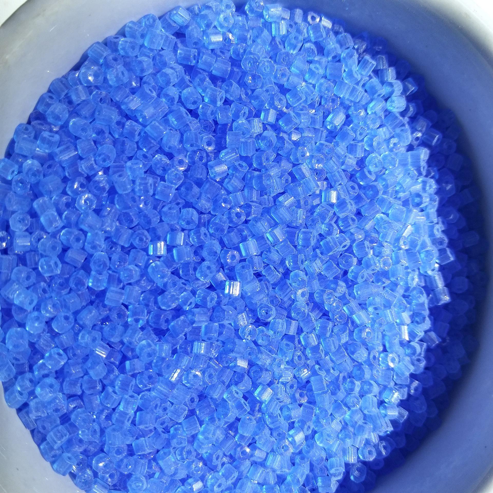 10/0 2 Cuts Cobalt Transparent seed beads Vintage Czech Beads 50/100/500 Grams
