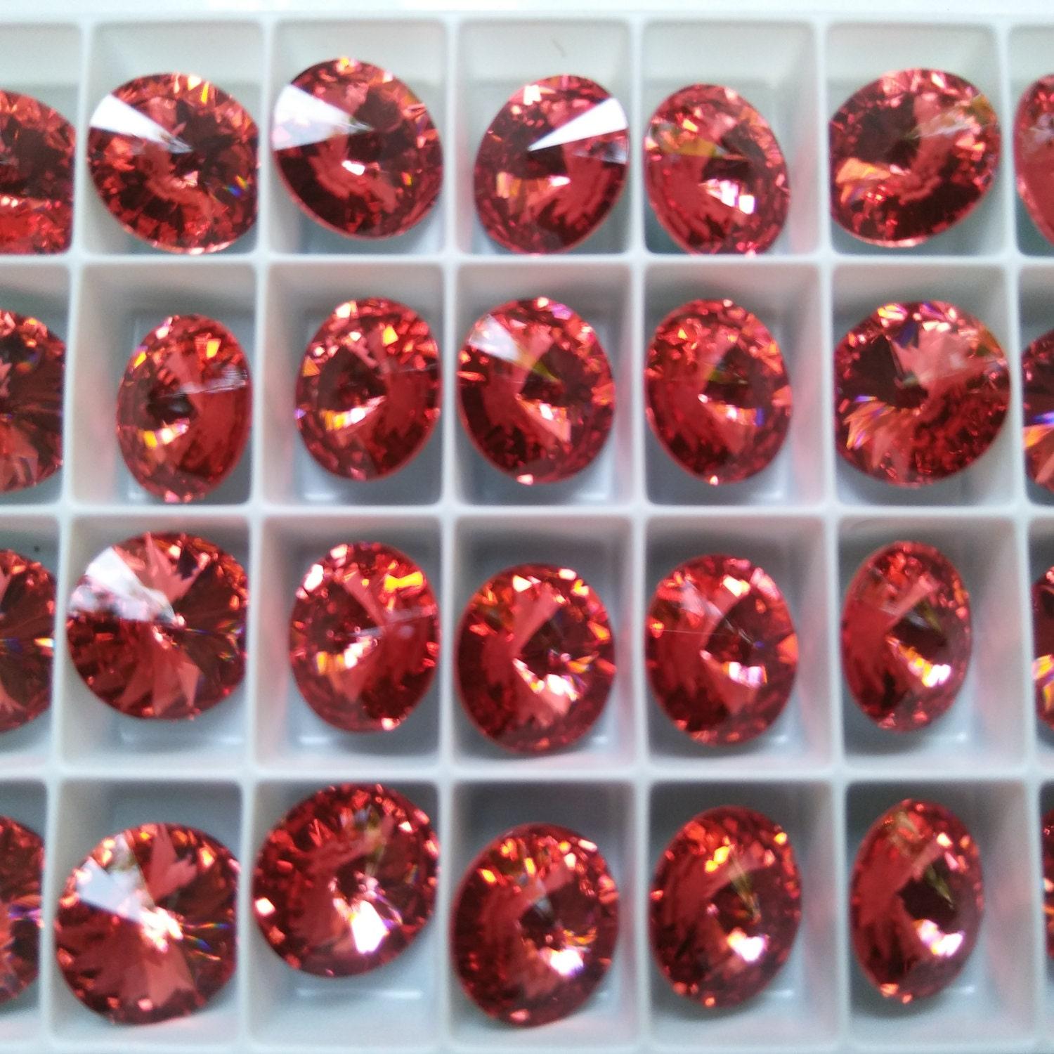 14mm Swarovski 1122 Rivoli Crystal Foiled in 24 Colours 2/4/12/24 Pieces Jewelry parts