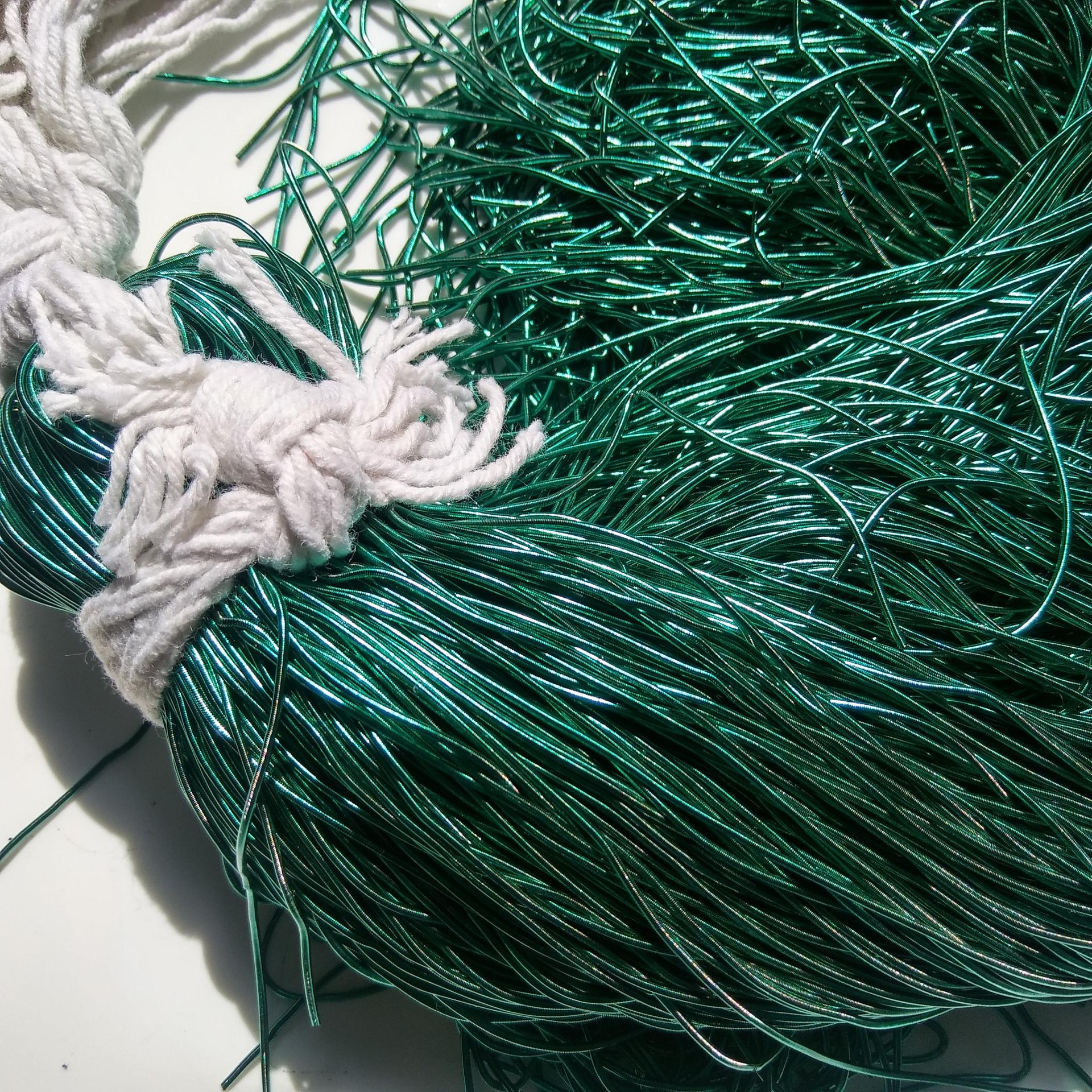 TEAL GREEN Metallic French Wire, Bullion Wire, Gimp Wire 50/100/200/400 Grams, embroidery materials, green wire, couture threads