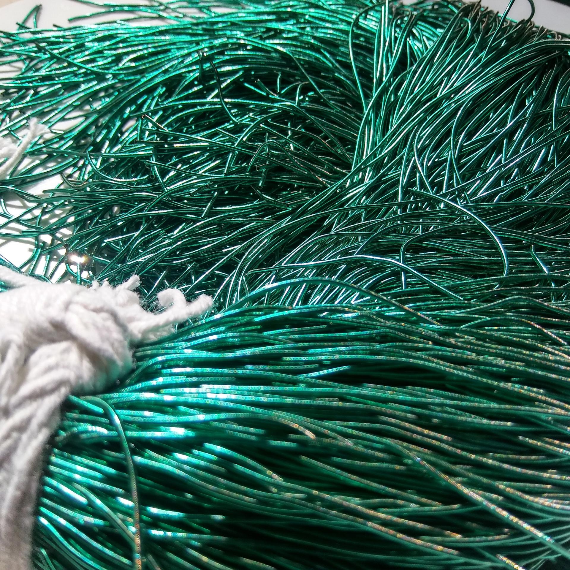 TEAL GREEN Metallic French Wire, Bullion Wire, Gimp Wire 50/100/200/400 Grams, embroidery materials, green wire, couture threads