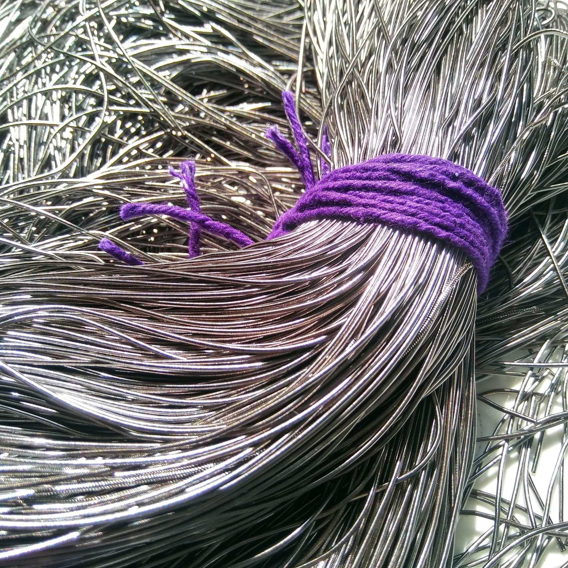 GRAY Metallic French Wire, Bullion Wire, Gimp Wire 50/100/200/400 Grams