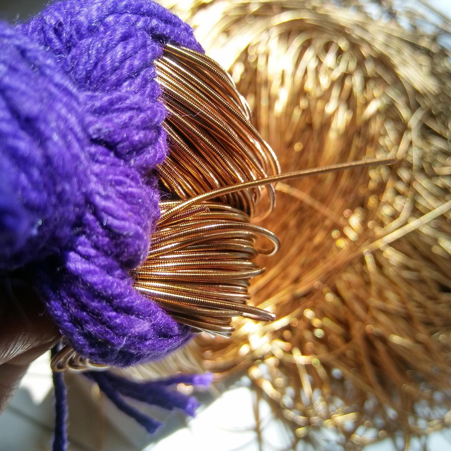 ANTIQUE GOLD Metallic French Wire, Bullion Wire, Gimp Wire 50/100/200/400 Grams, embroidery materials, couture threads