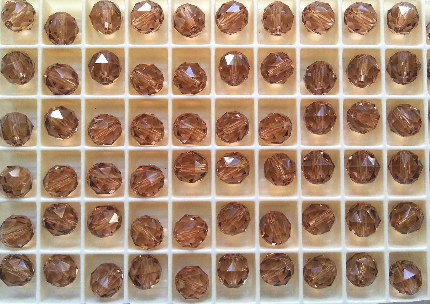 Swarovski 5025 8mm Round Faceted Bead 2/6/12/36/72/144 Pieces (4 Colours) jewelry making beads