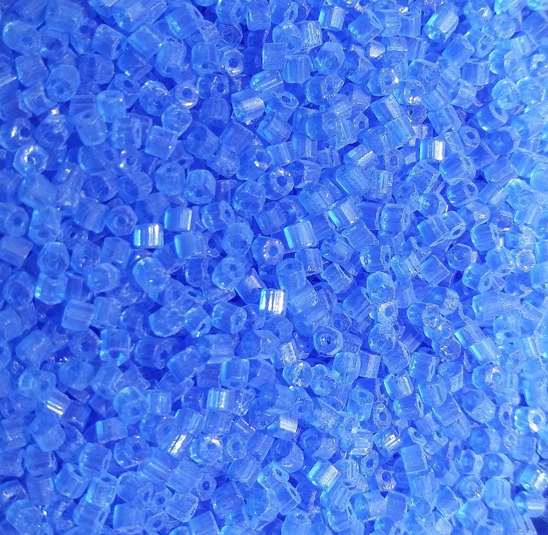 10/0 2 Cuts Cobalt Transparent seed beads Vintage Czech Beads 50/100/500 Grams