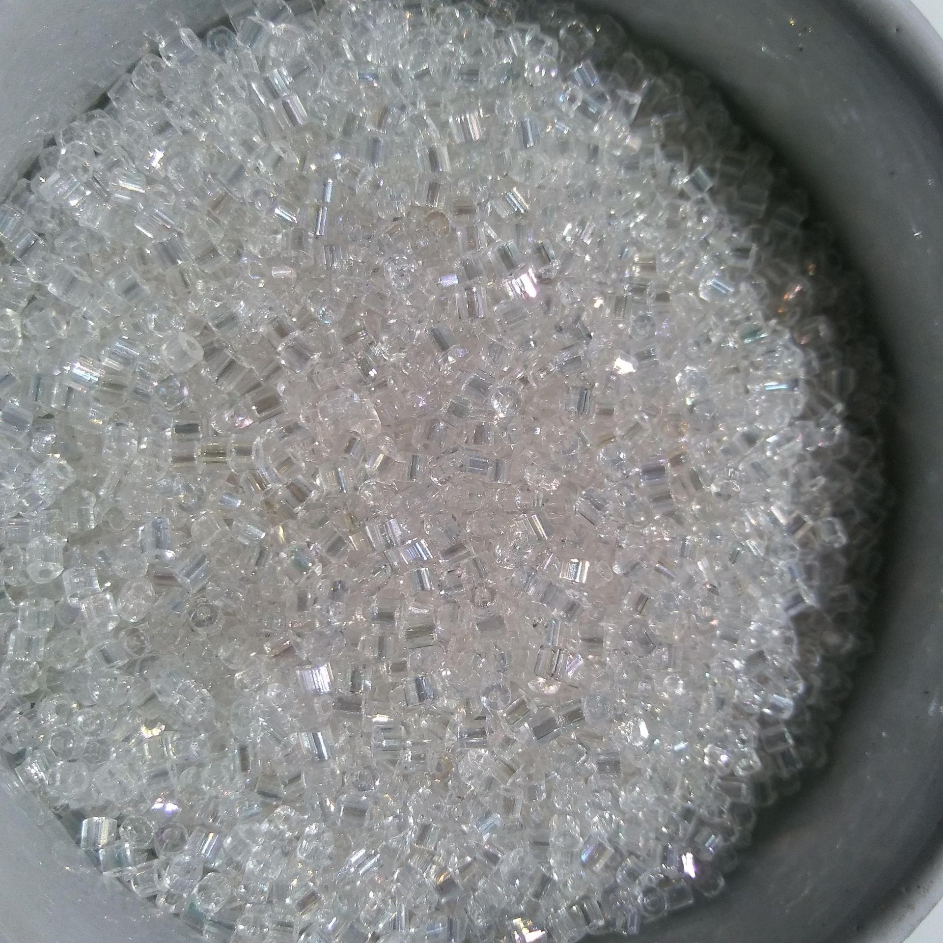 10/0 2 CutsCrystal Transparent Rainbow Seed Beads Vintage Czech Beads 50/100/500 Grams