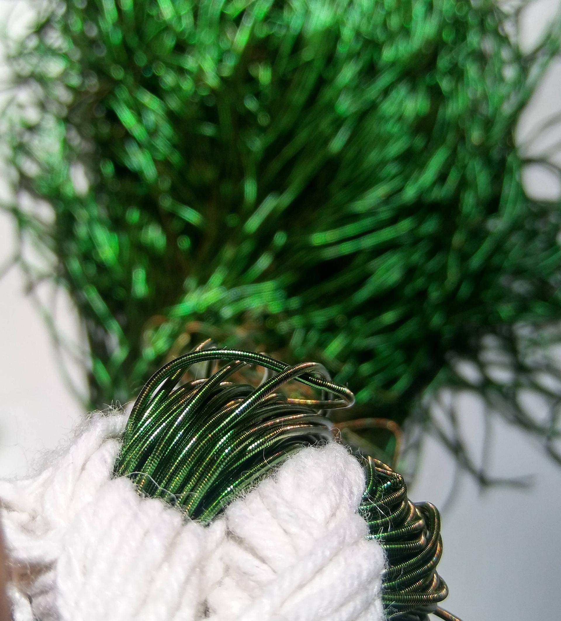 FERN GREEN Metallic French Wire, Bullion Wire, Gimp Wire 50/100/200/400 Grams