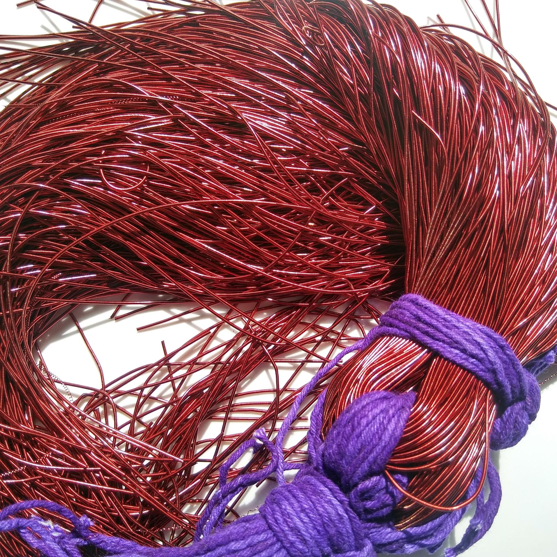 MARRON Metallic French Wire, Bullion Wire, Gimp Wire 50/100/200/400 Grams, embroidery materials, couture threads, metallic wire
