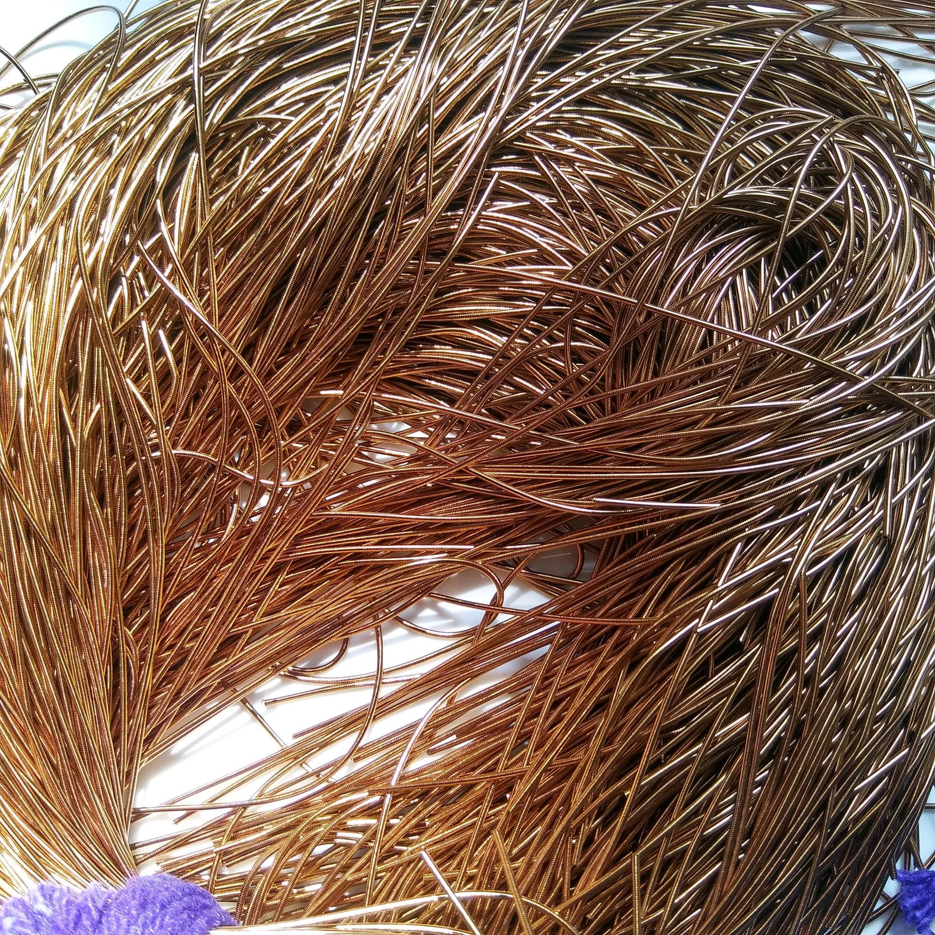 ANTIQUE GOLD Metallic French Wire, Bullion Wire, Gimp Wire 50/100/200/400 Grams, embroidery materials, couture threads