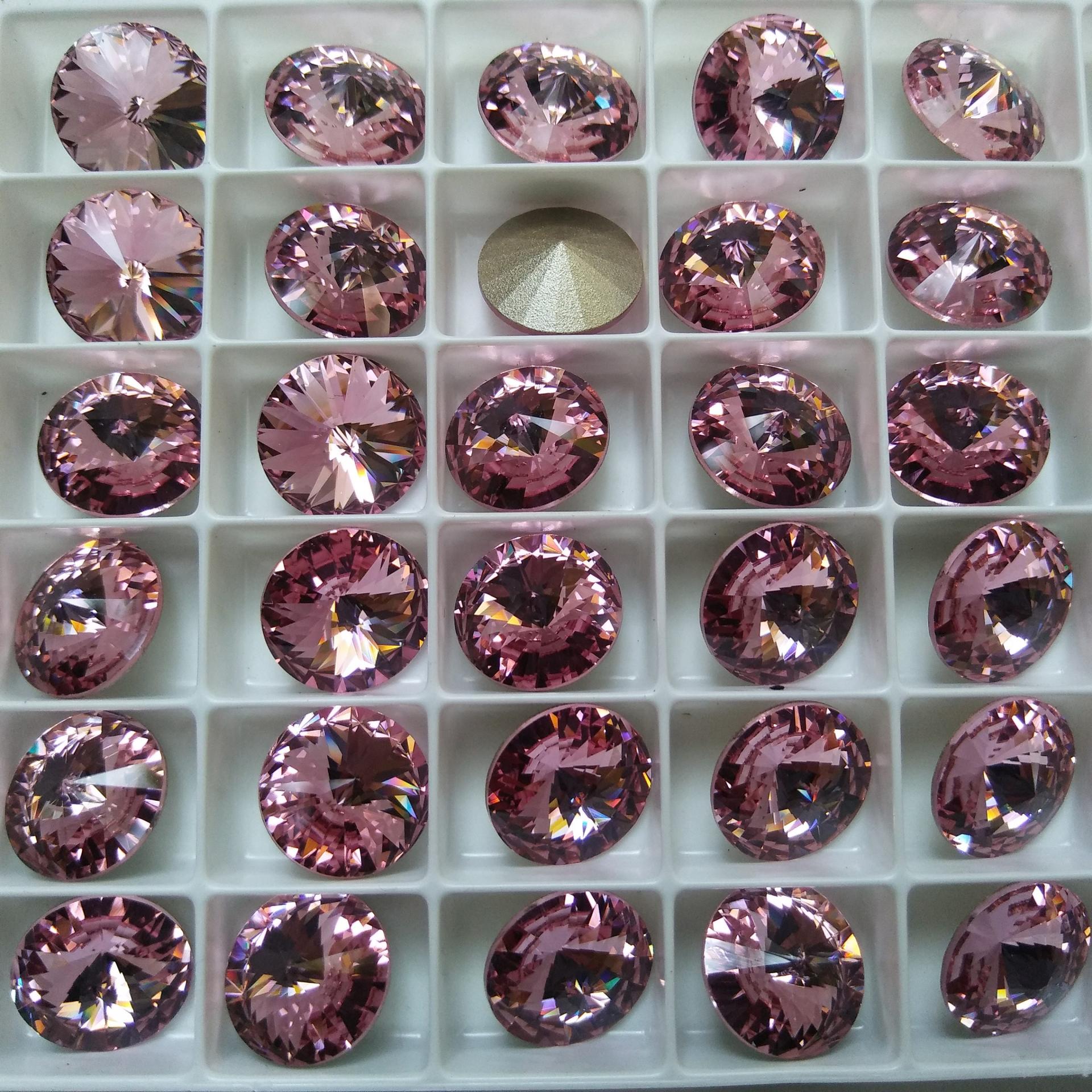 14mm Swarovski 1122 Rivoli Crystal Foiled in 24 Colours 2/4/12/24 Pieces Jewelry parts