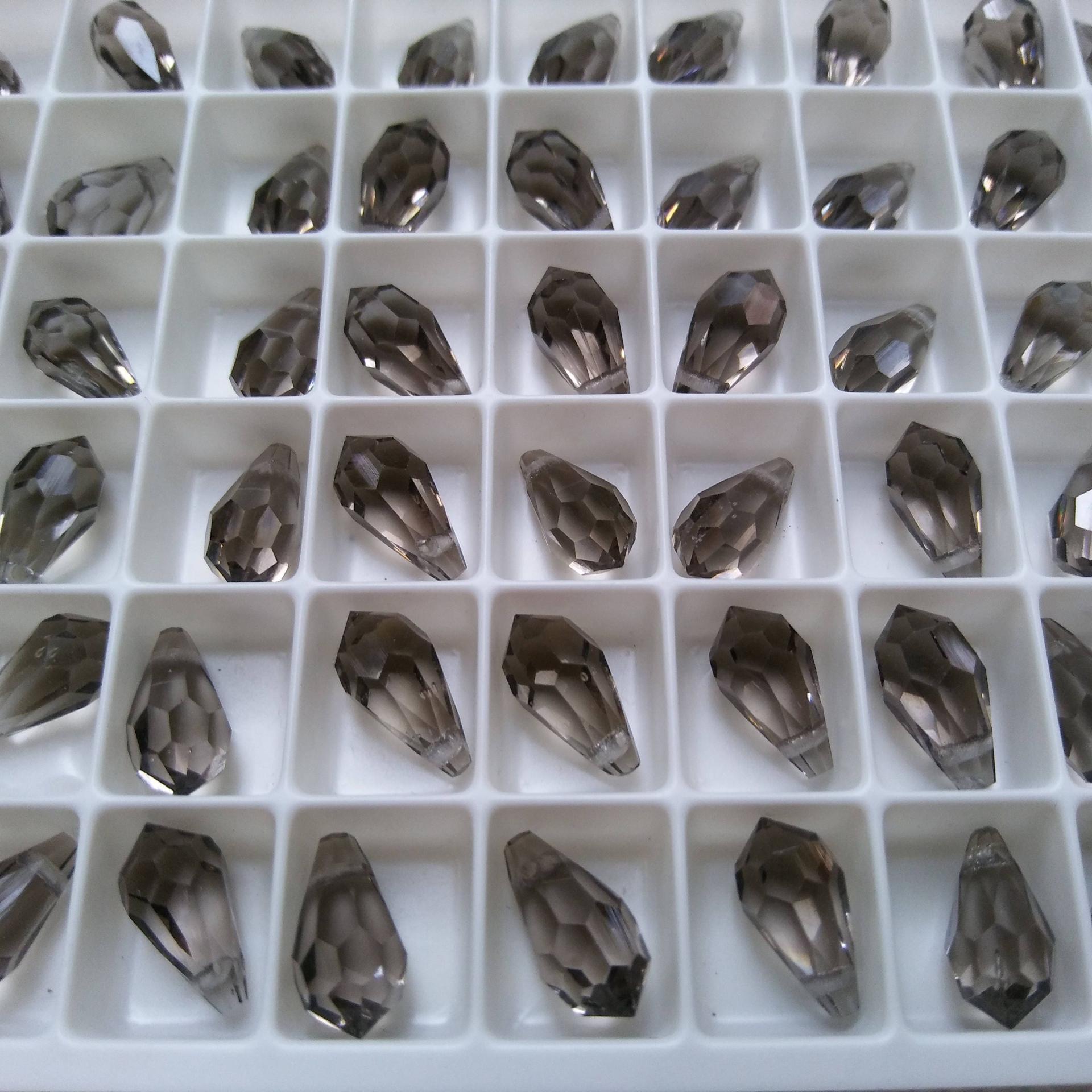 Vintage Swarovski 6000 Drop 11X5.5 mm Pendants, Fancy Crystal drops 6 Pieces PREMIUM MATERIALS