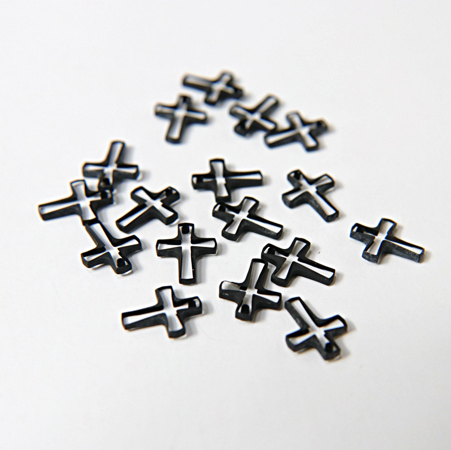 Swarovski Elements 12x10mm Swarovski Crystal Classic Cross Pendant (3 Colors) 6860 Jewelry supplies, charms, pendants, jacket embellishment