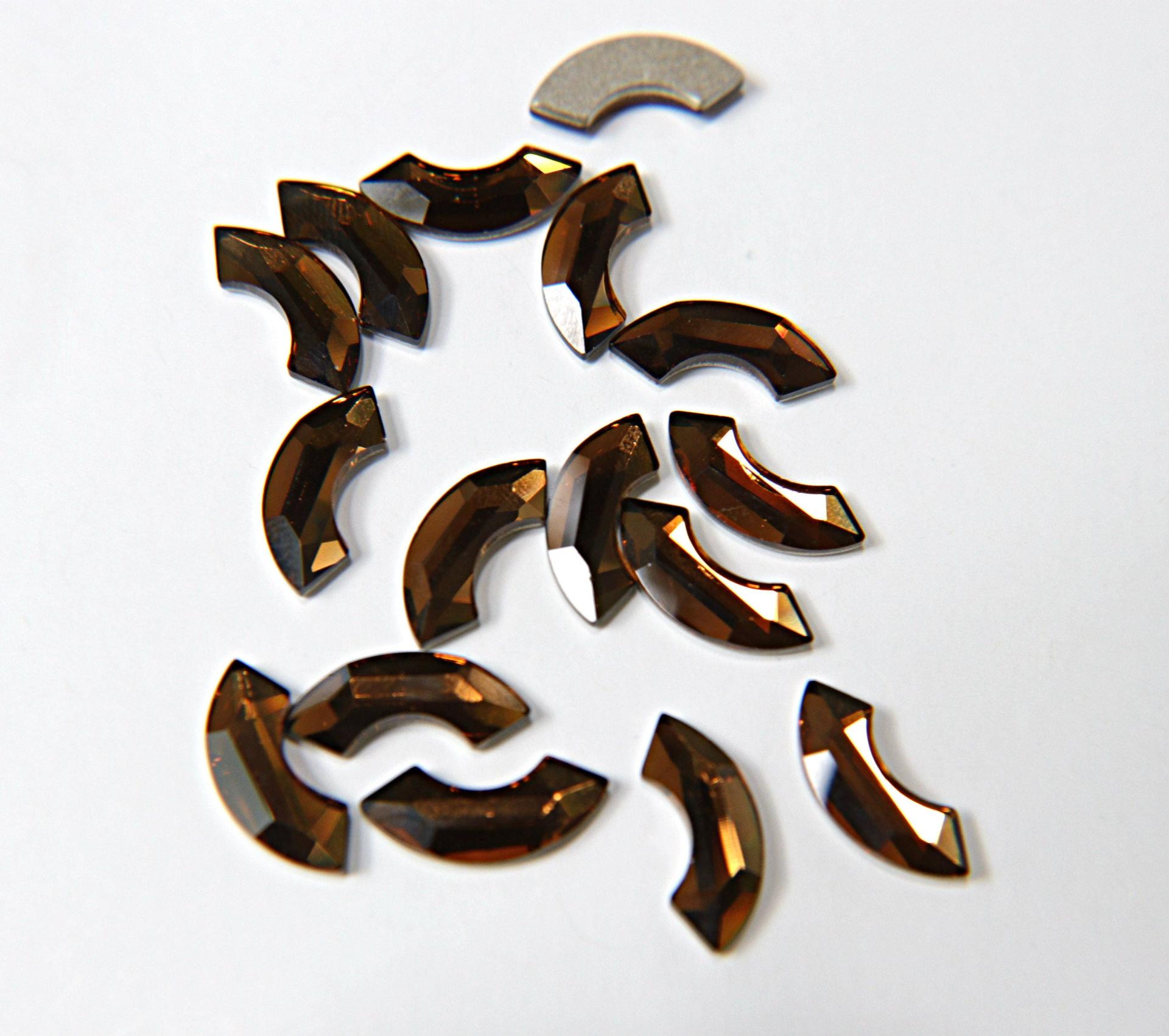 SWAROVSKI 2037 Eclipse Flat Back non hotfix crystal Crystal/Light Siam/Crystal AB/ Light Smoked Topaz/Aquamarine 6/24 Pieces