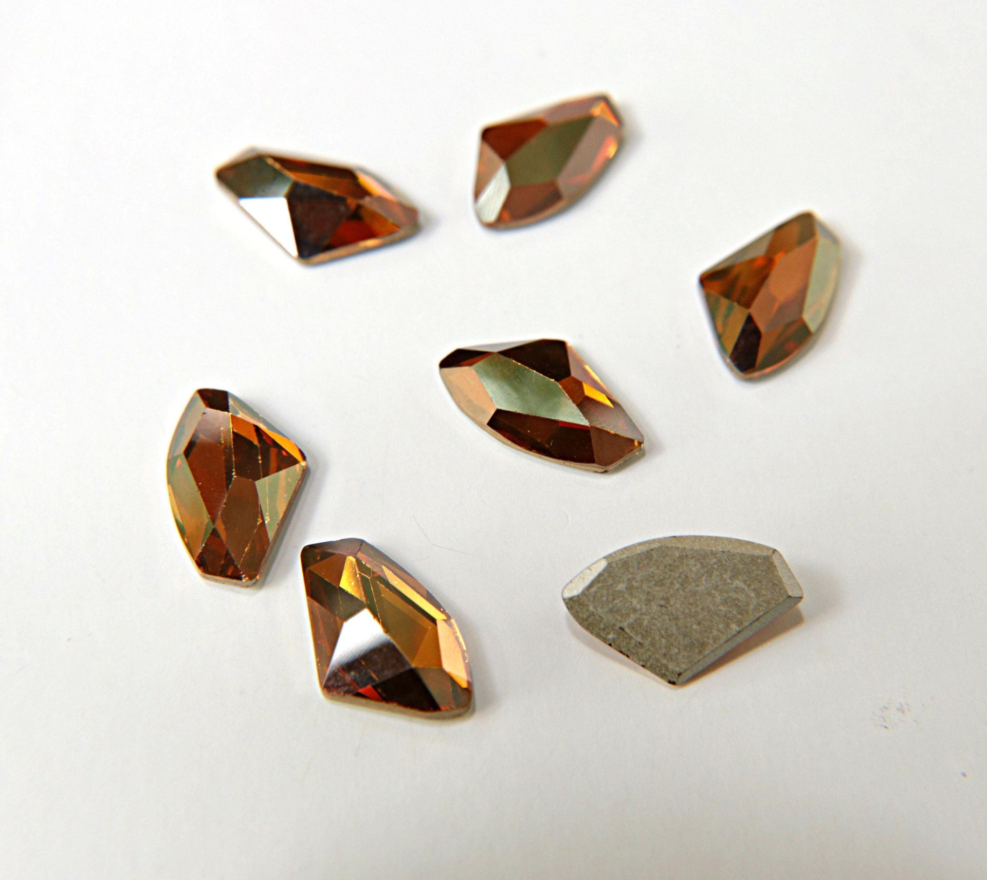 SWAROVSKI 4756 Galactic Flat Fancy Stone 19X11.5MM Crystal/Sahara/Crystal Copper/Jet 2/6/24 Pieces