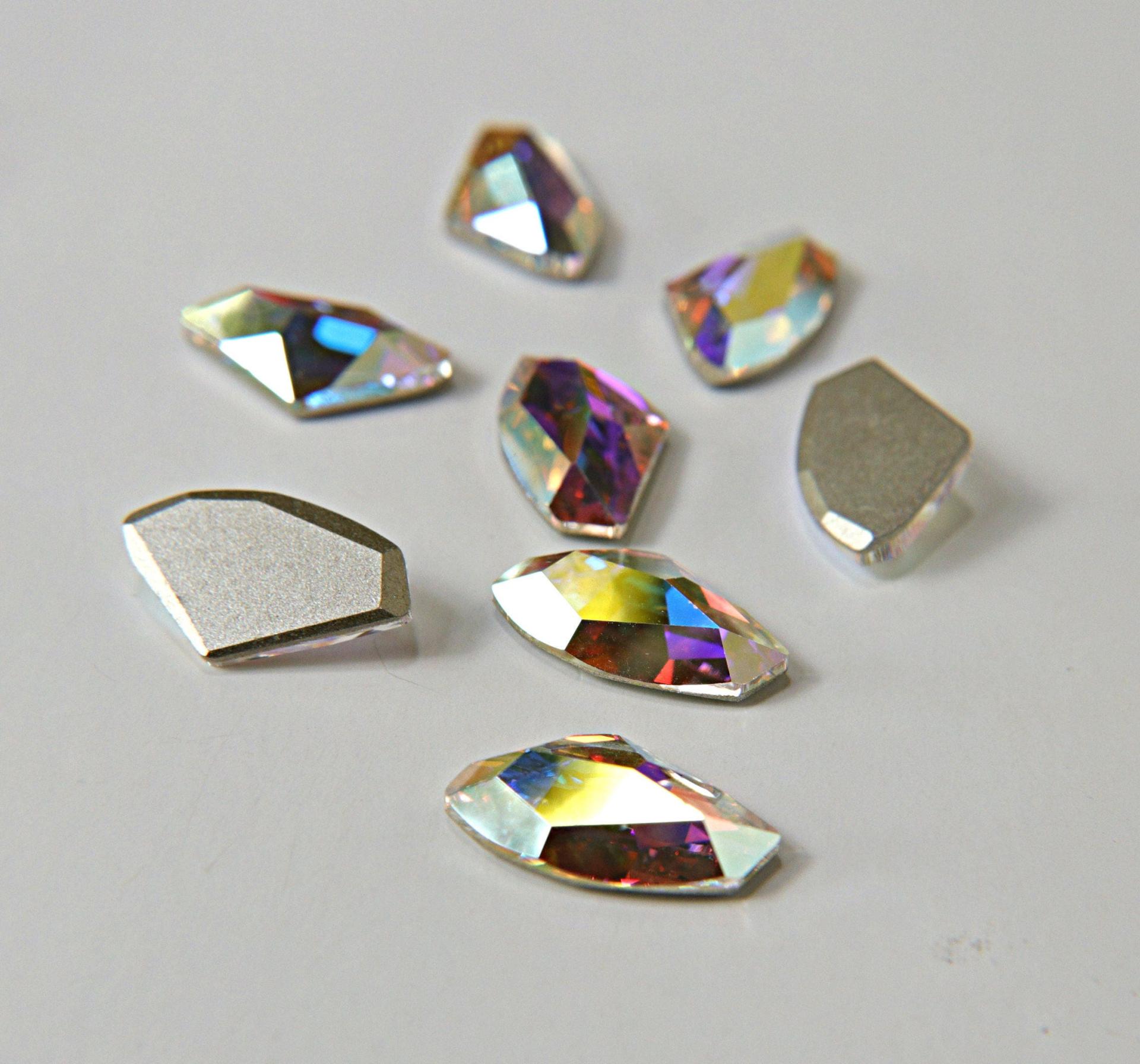 SWAROVSKI 4756 Galactic Flat Fancy Stone 19X11.5MM Crystal/Sahara/Crystal Copper/Jet 2/6/24 Pieces