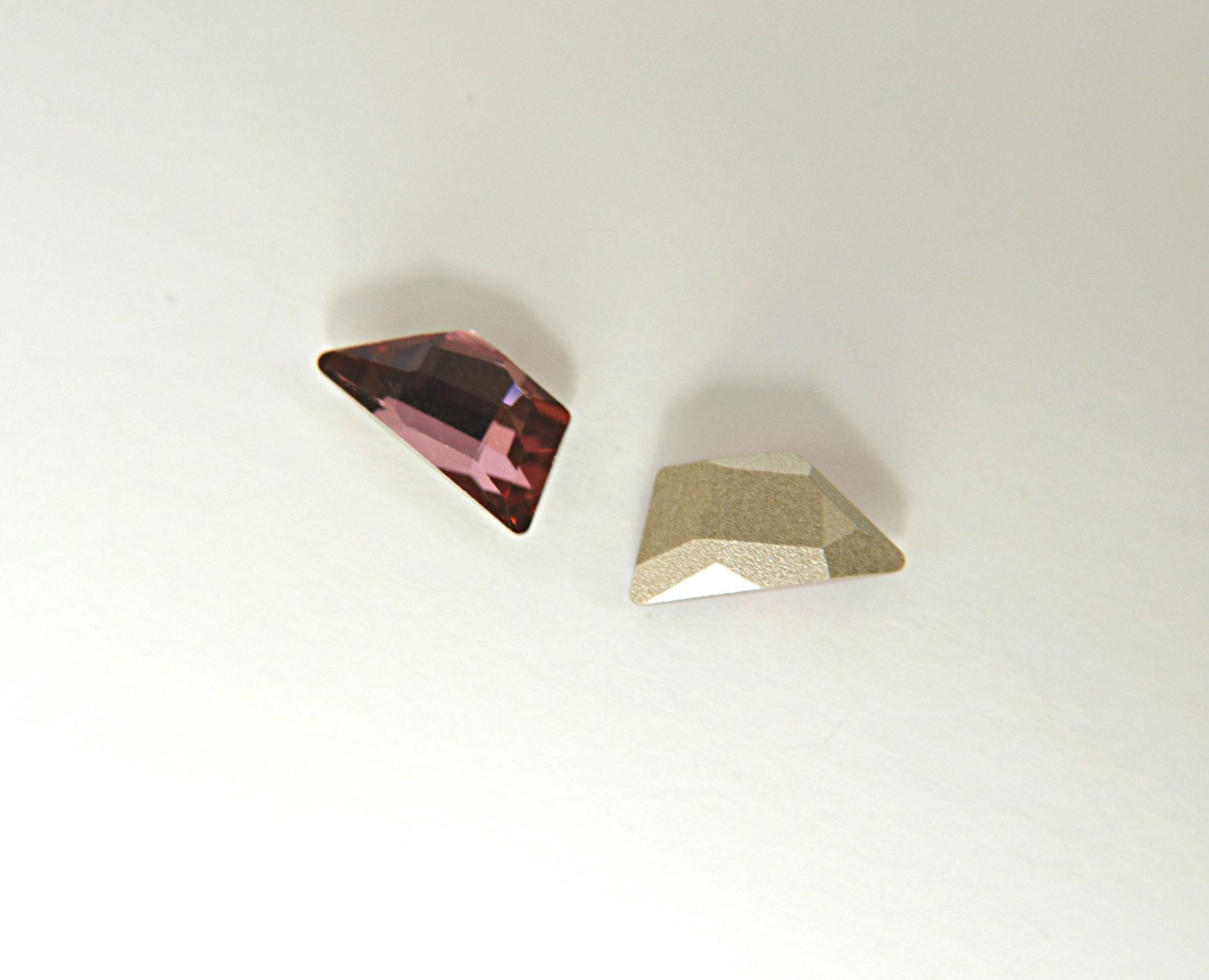 SWAROVSKI Fancy Stone 19X9 MM Crystal/Antique Pink/Montana 2/6/24 Pieces