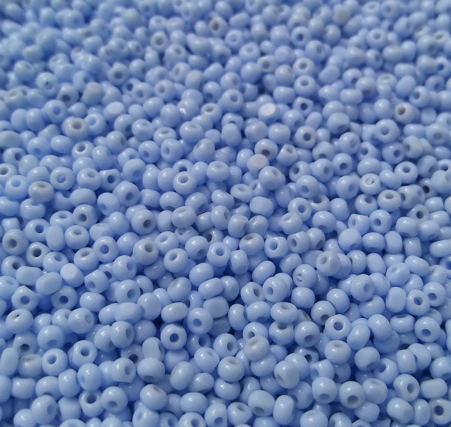 11/0 Charlotte true Cut Beads 2 MM Light Pale Blue opaque 10/20/50/250/500 Grams (10 Grams 1300 Pieces)