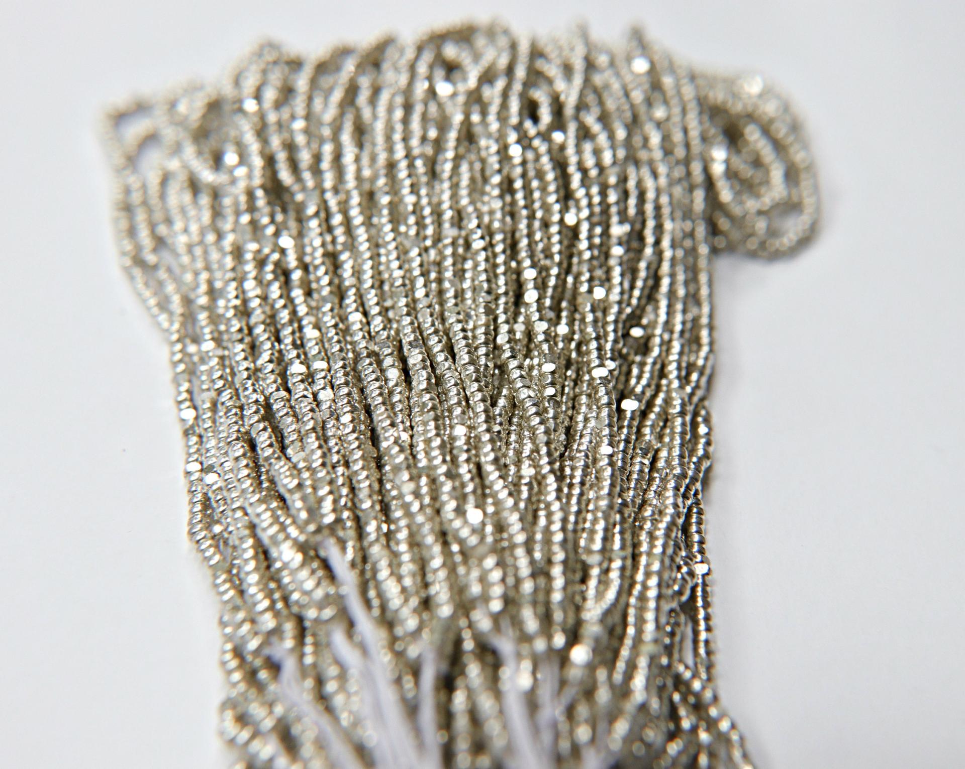11/0 Hanks Charlotte Cut Beads STERLING SILVER Coated 1/5/25/50/100 Hanks 2.0mm jewellery rare glass beads, jewelry supply, findings