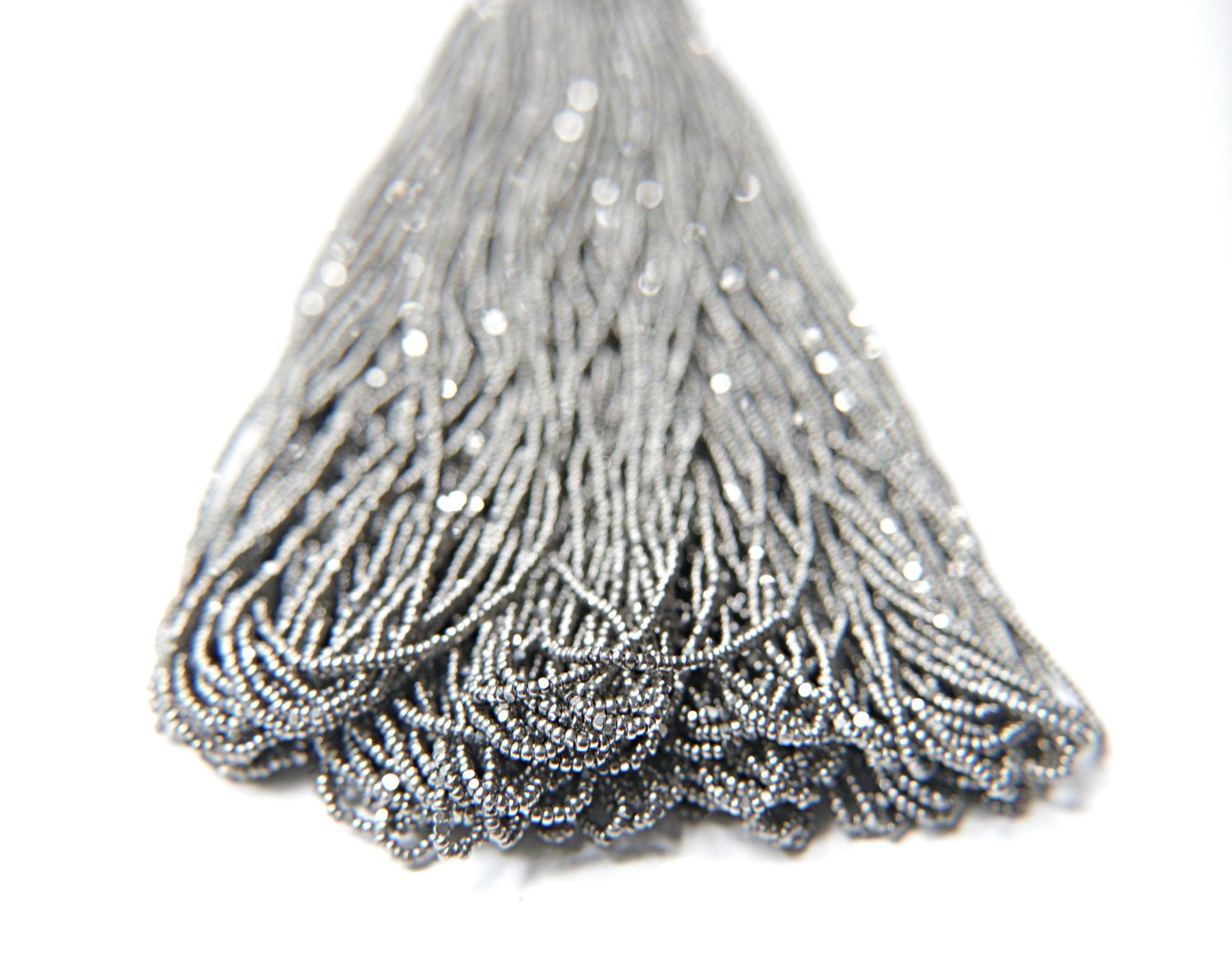 13/0 Hanks Charlotte Cut Beads 5555 Gun Metal 1/5/25/50/100 Hanks 1.6mm glass beads, jewelry supply, findings, craft supply, vintage supply
