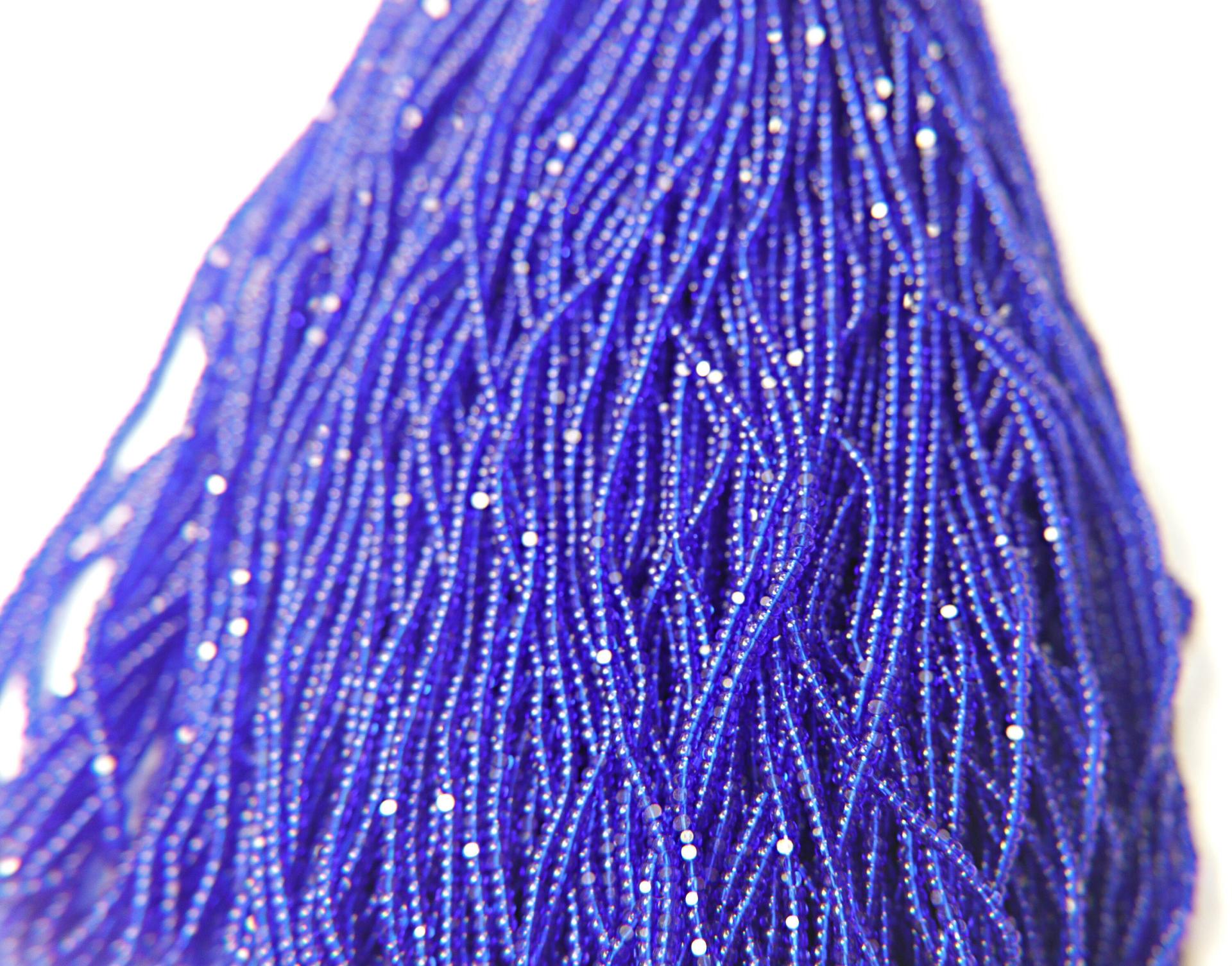 11/0 Hanks Charlotte Cut Beads 30100 Royal Blue Transparent 1/5/25/50/100 Hanks 2.0mm glass beads, jewelry supply, findings, craft supply