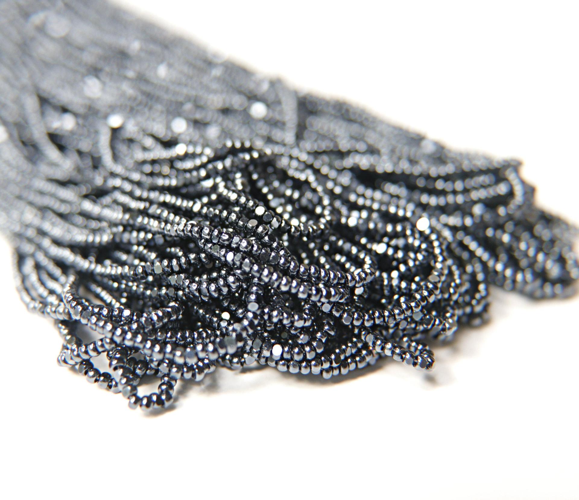 13/0 Hanks Charlotte Cut Beads METALLIC BLUE 1/5/25/50/100 Hanks 1.6mm glass beads, jewelry supply, findings, craft supply, vintage beads